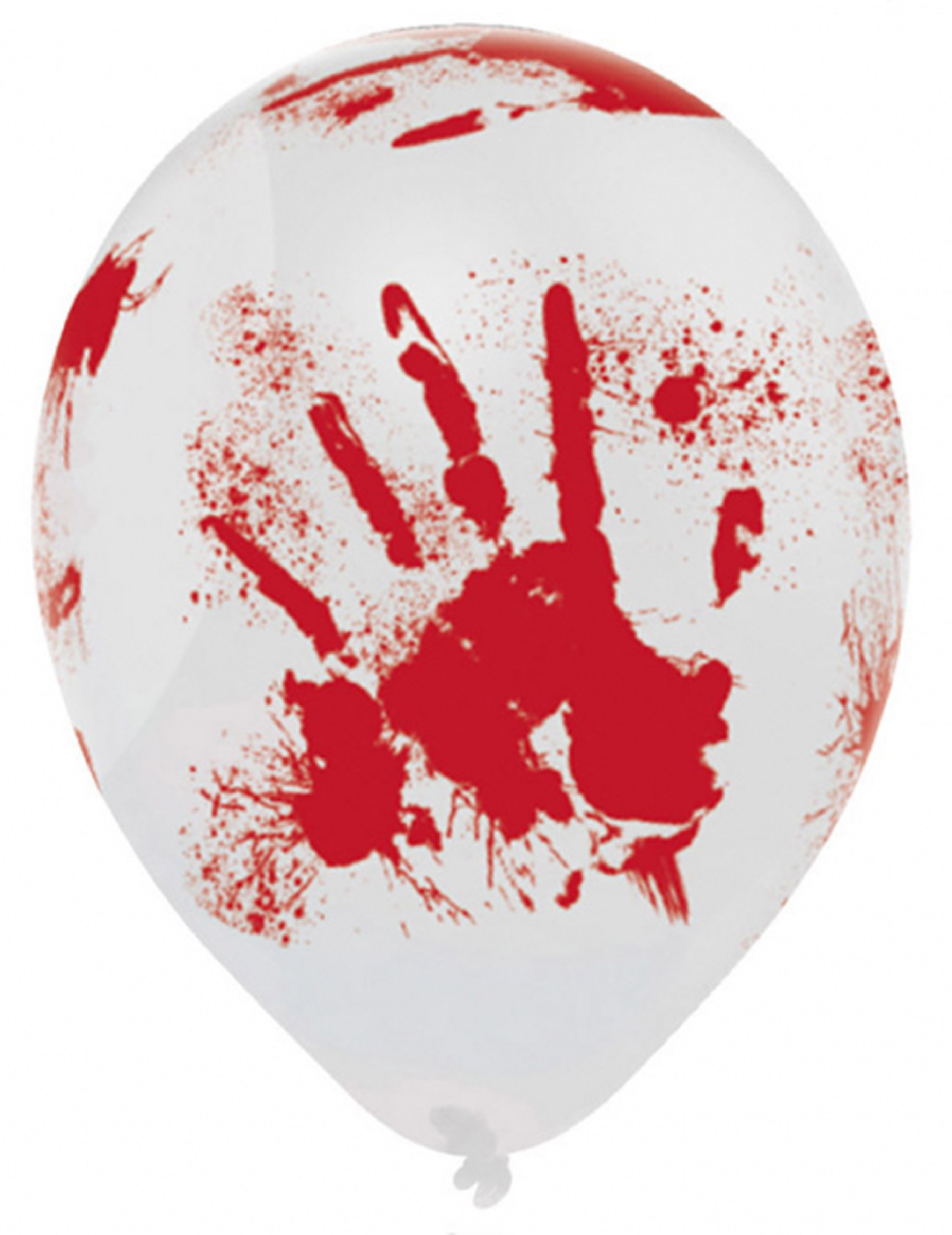 6 Ballons latex Halloween sanglant