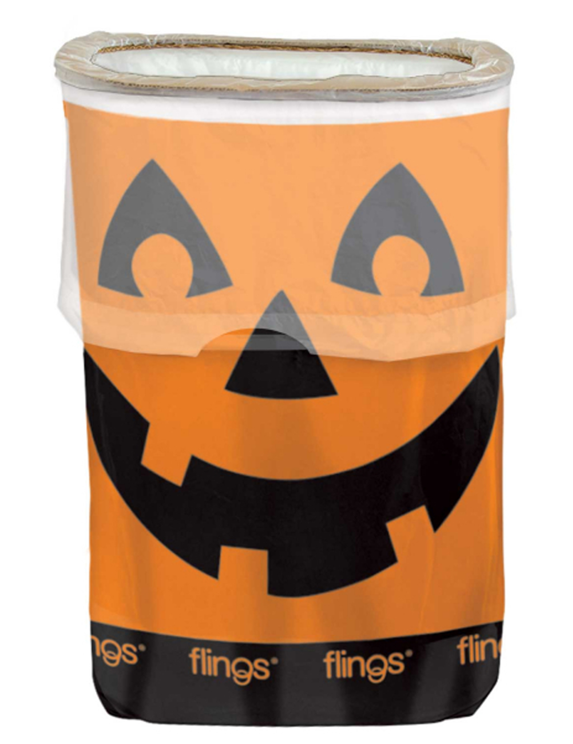 Poubelle plastique Citrouilles party Halloween  49,2 l