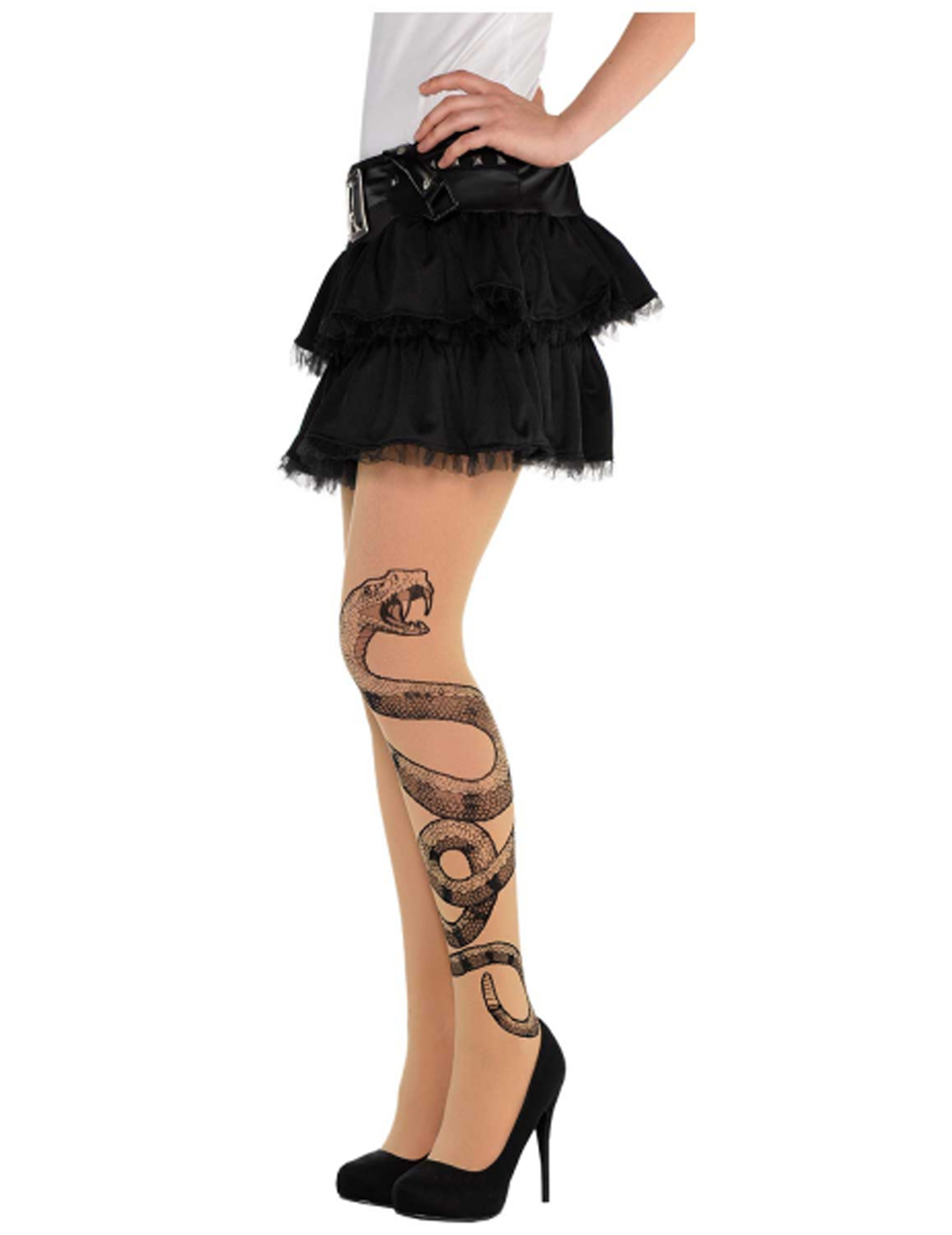 Collant tattoo vipère femme
