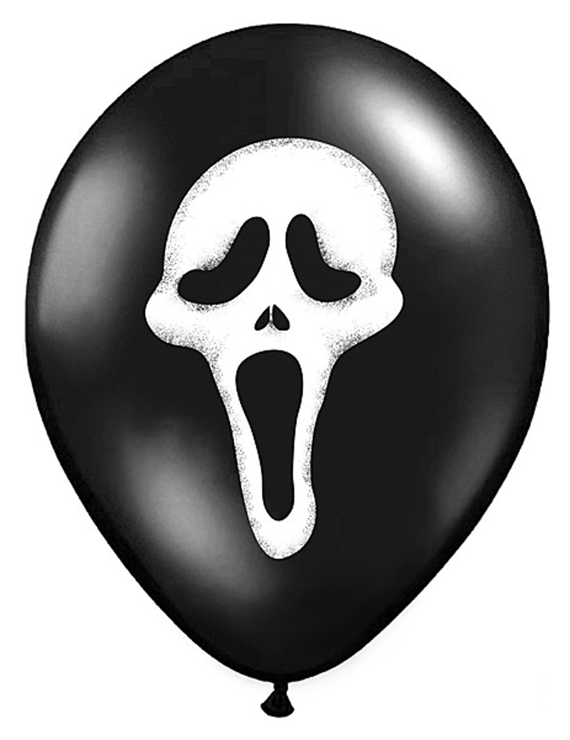 6 Ballons en latex Scream Halloween 30 cm