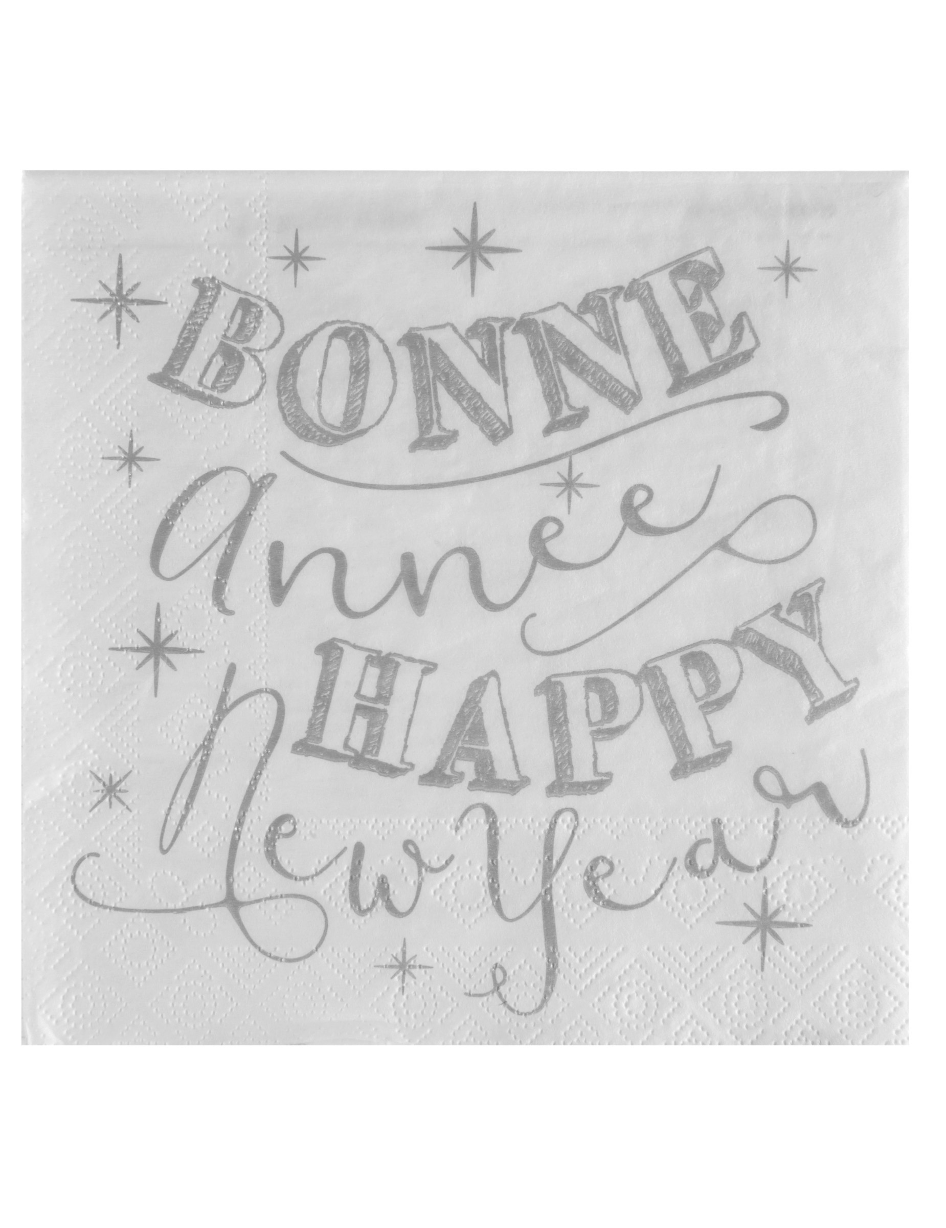 20 Serviettes en papier Bonne Année 33 x 33 cm