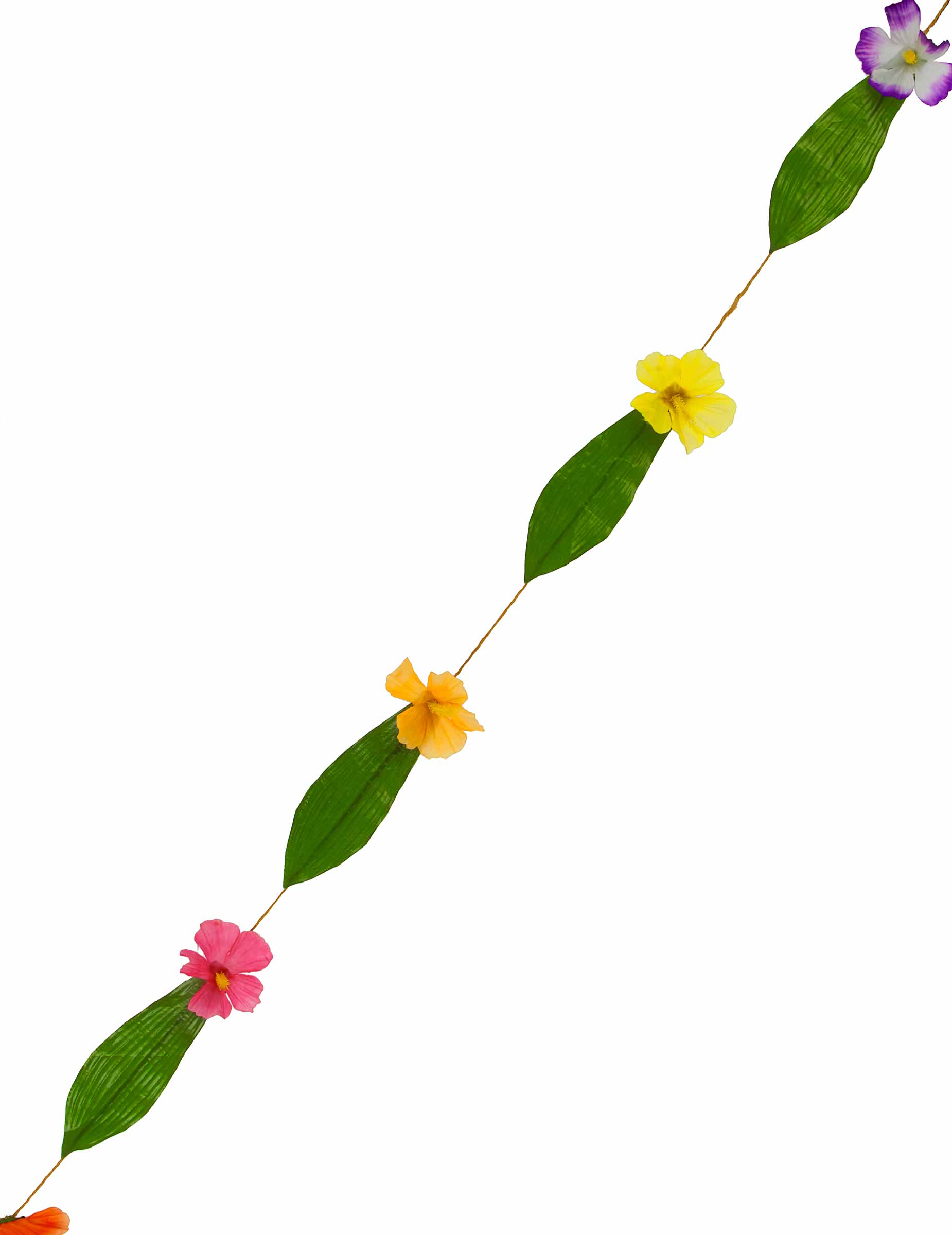 Guirlande Hawaï fleurs multicolores 1,8m