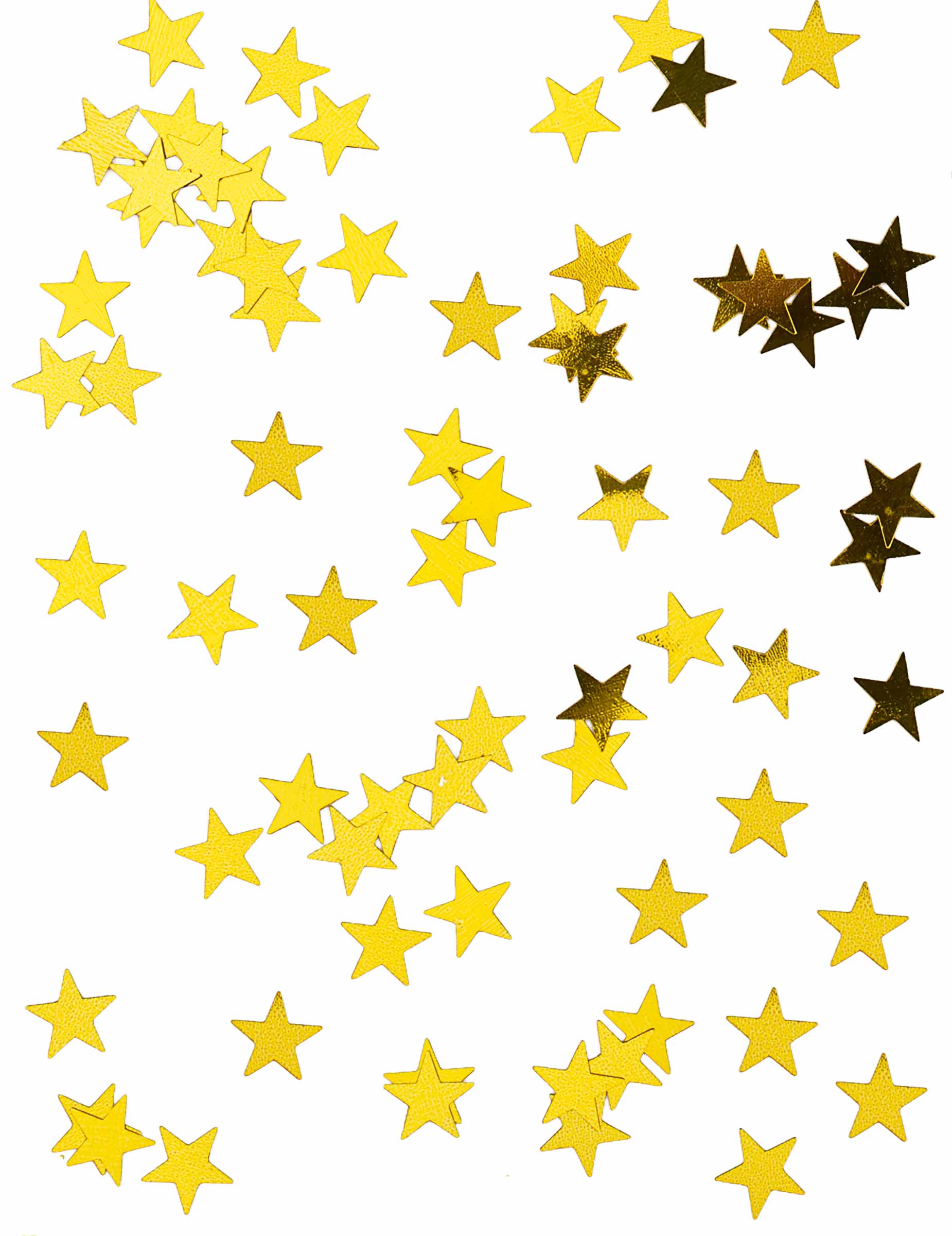 Confettis étoiles métallisés or 50g