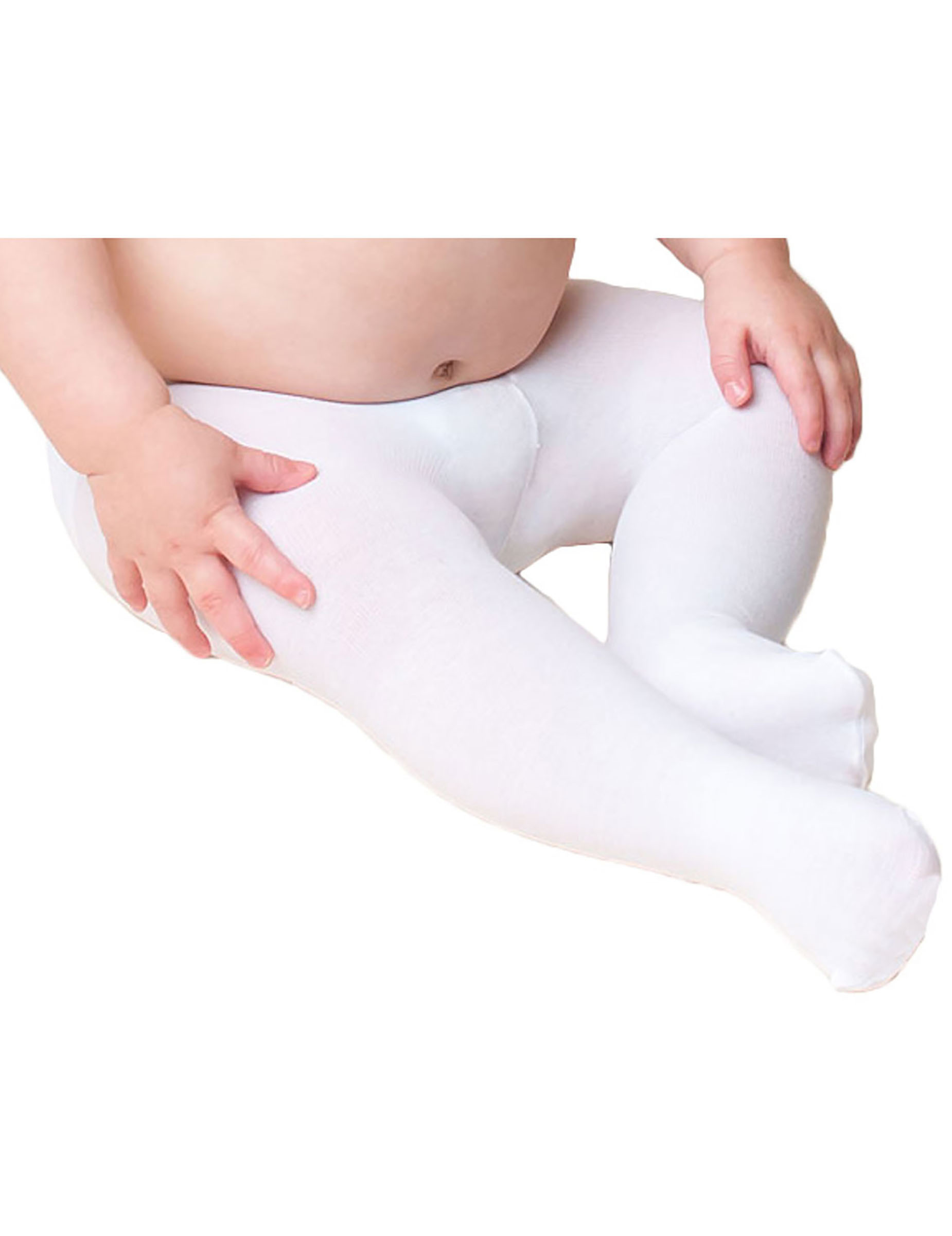 Collants opaques blancs bébé