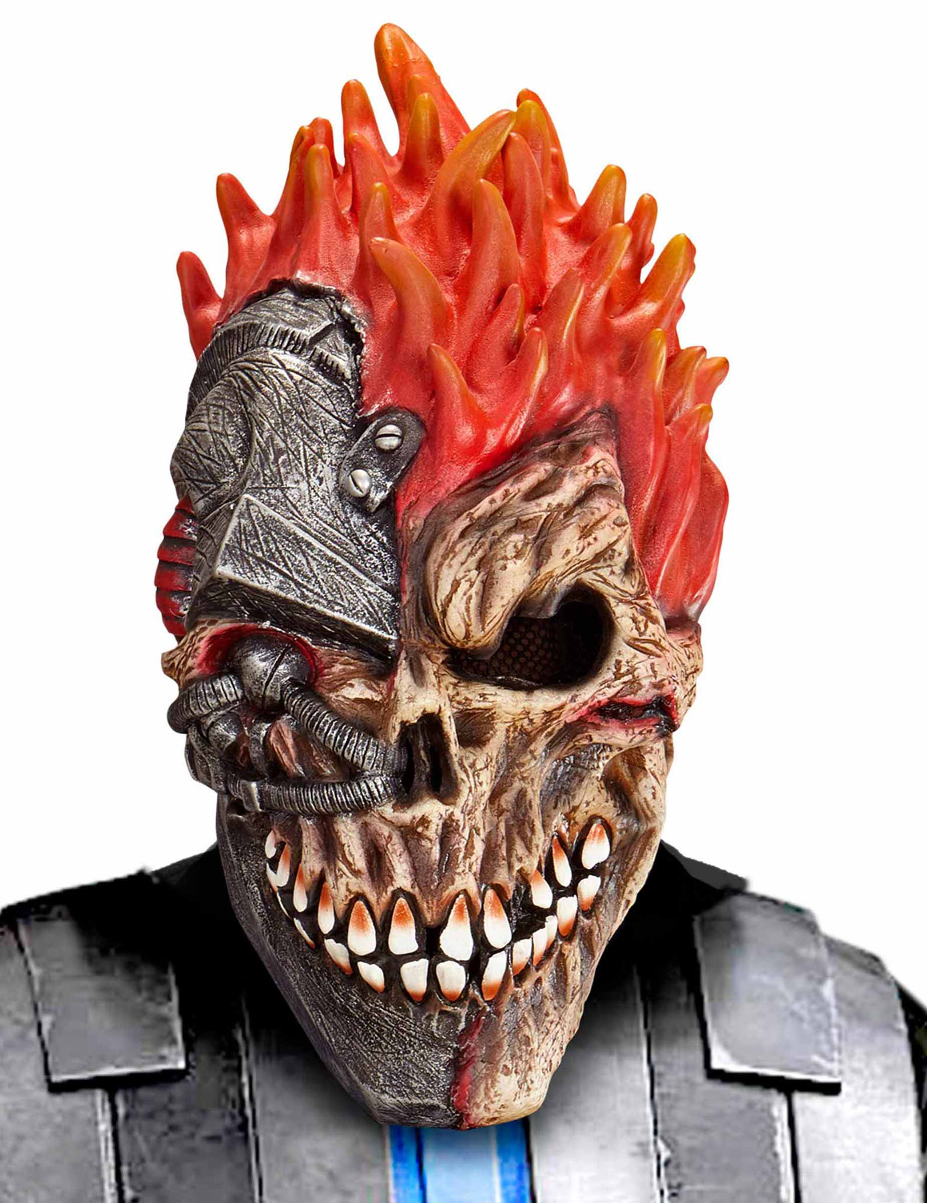 Masque cyber crâne adulte Halloween