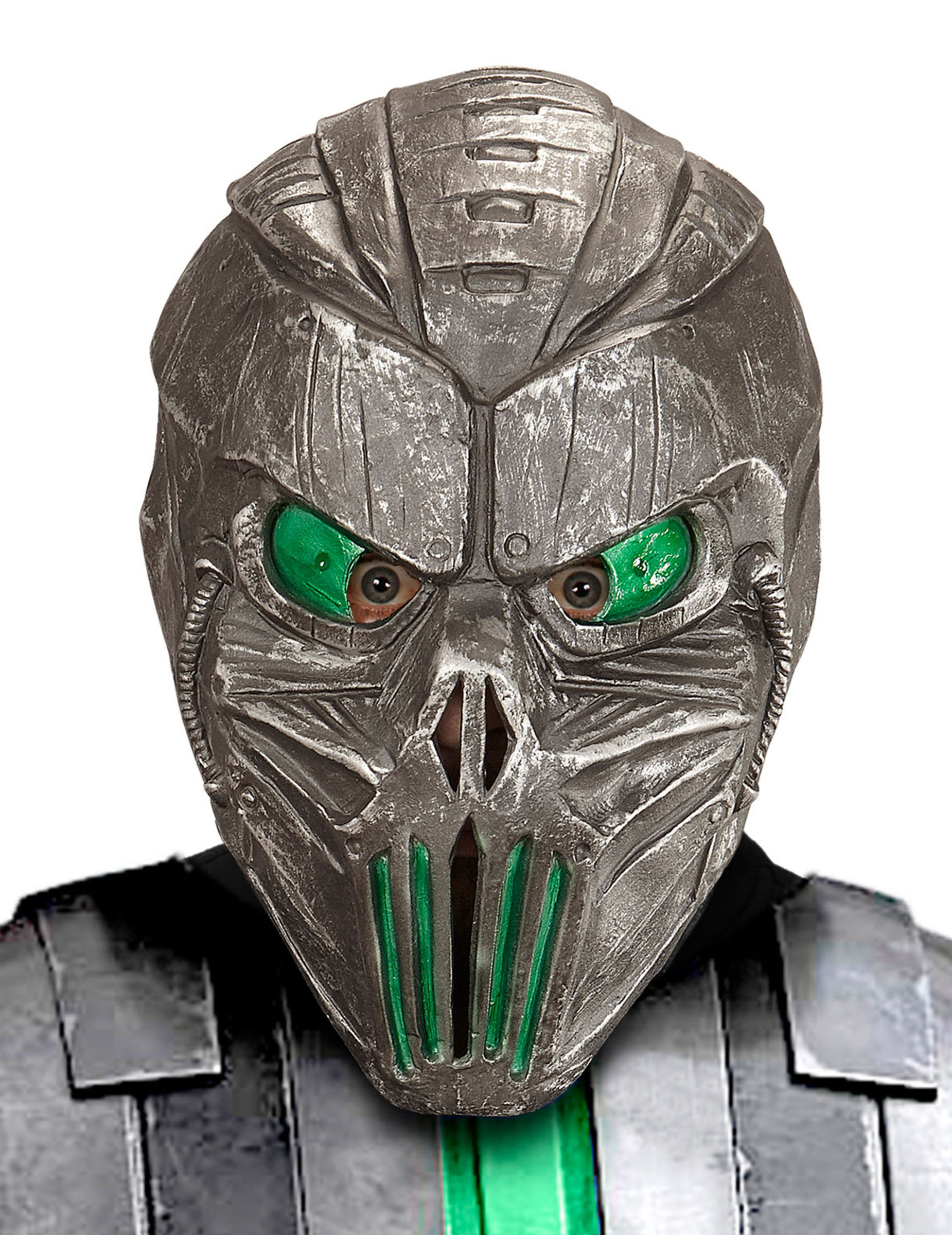 Masque cyborg galactique vert adulte