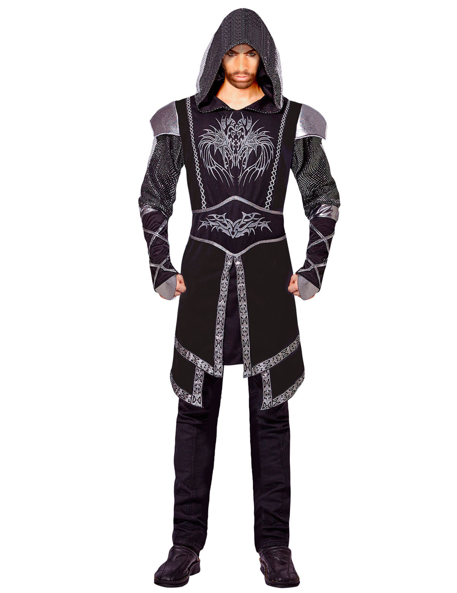 Déguisement assassin noir adulte
