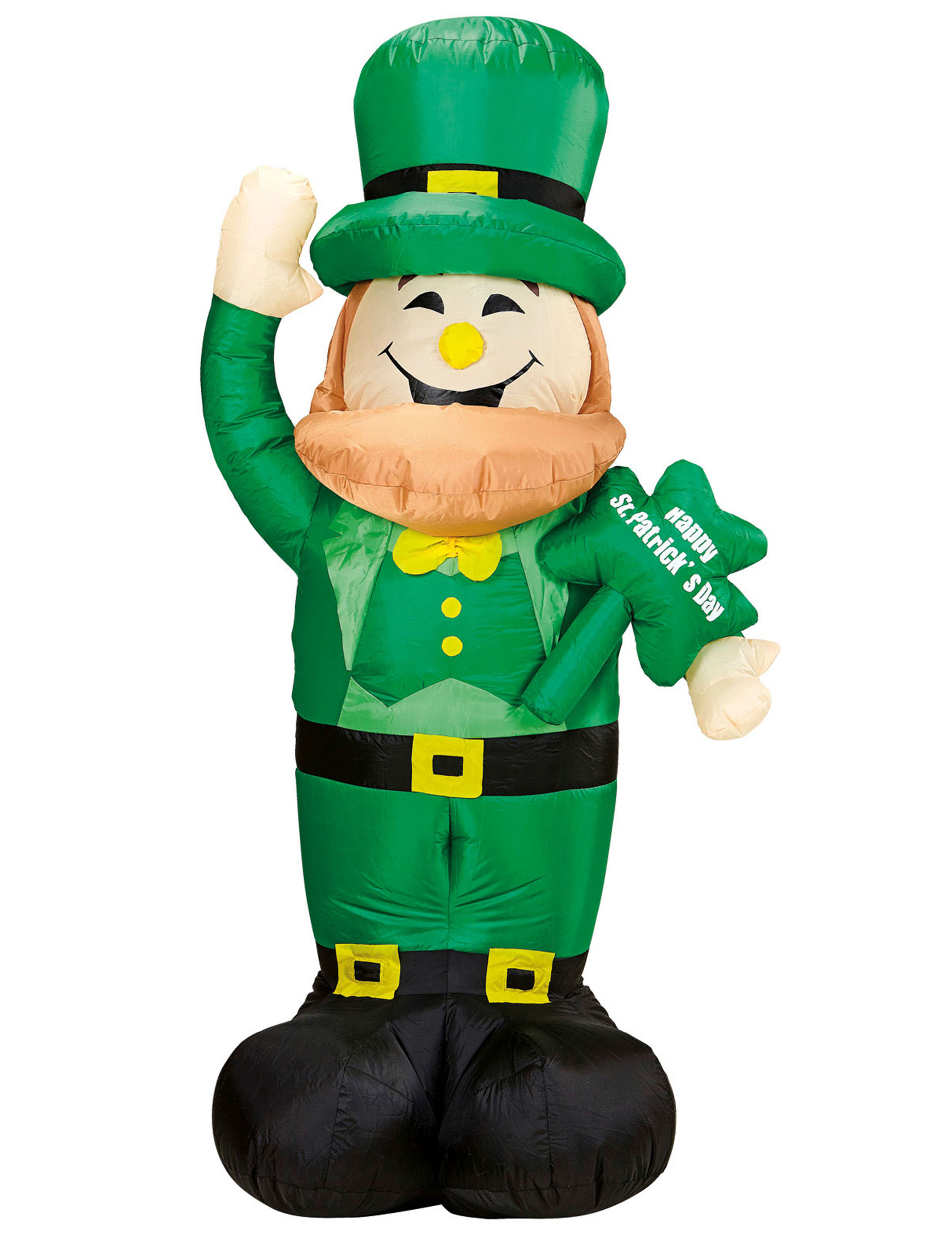 Décoration gonflable lumineuse leprechaun 150 cm Saint Patrick