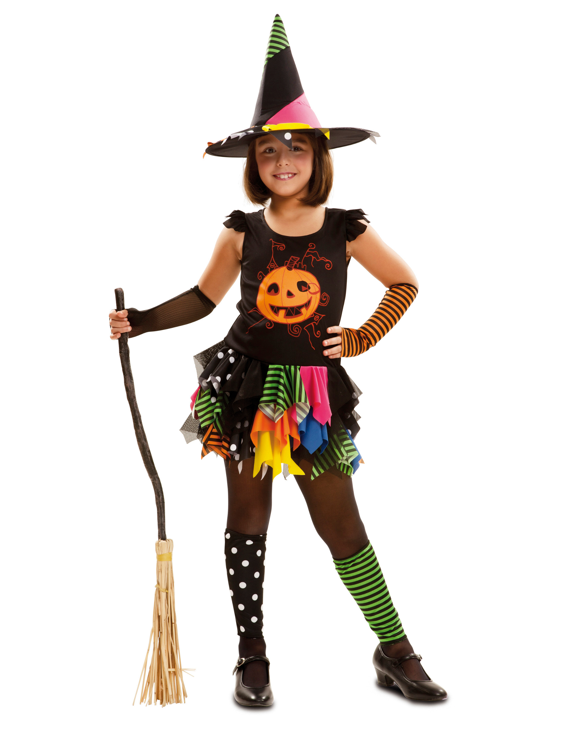 Déguisement sorcière citrouille fille Halloween
