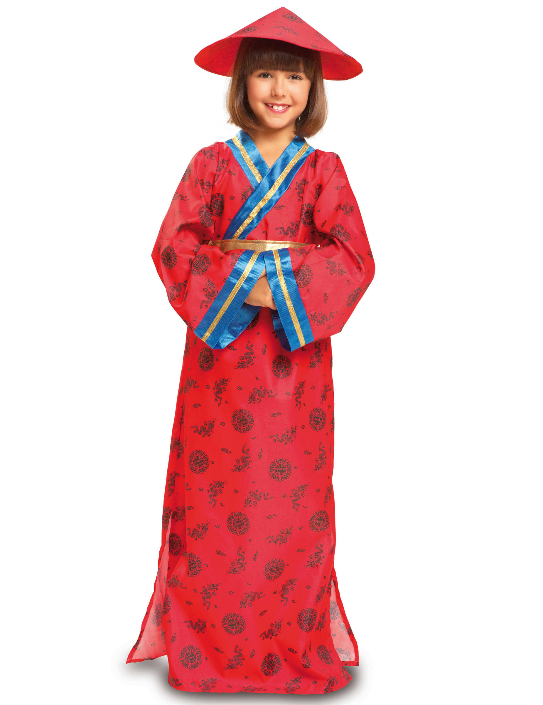 Déguisement chinoise rouge fille