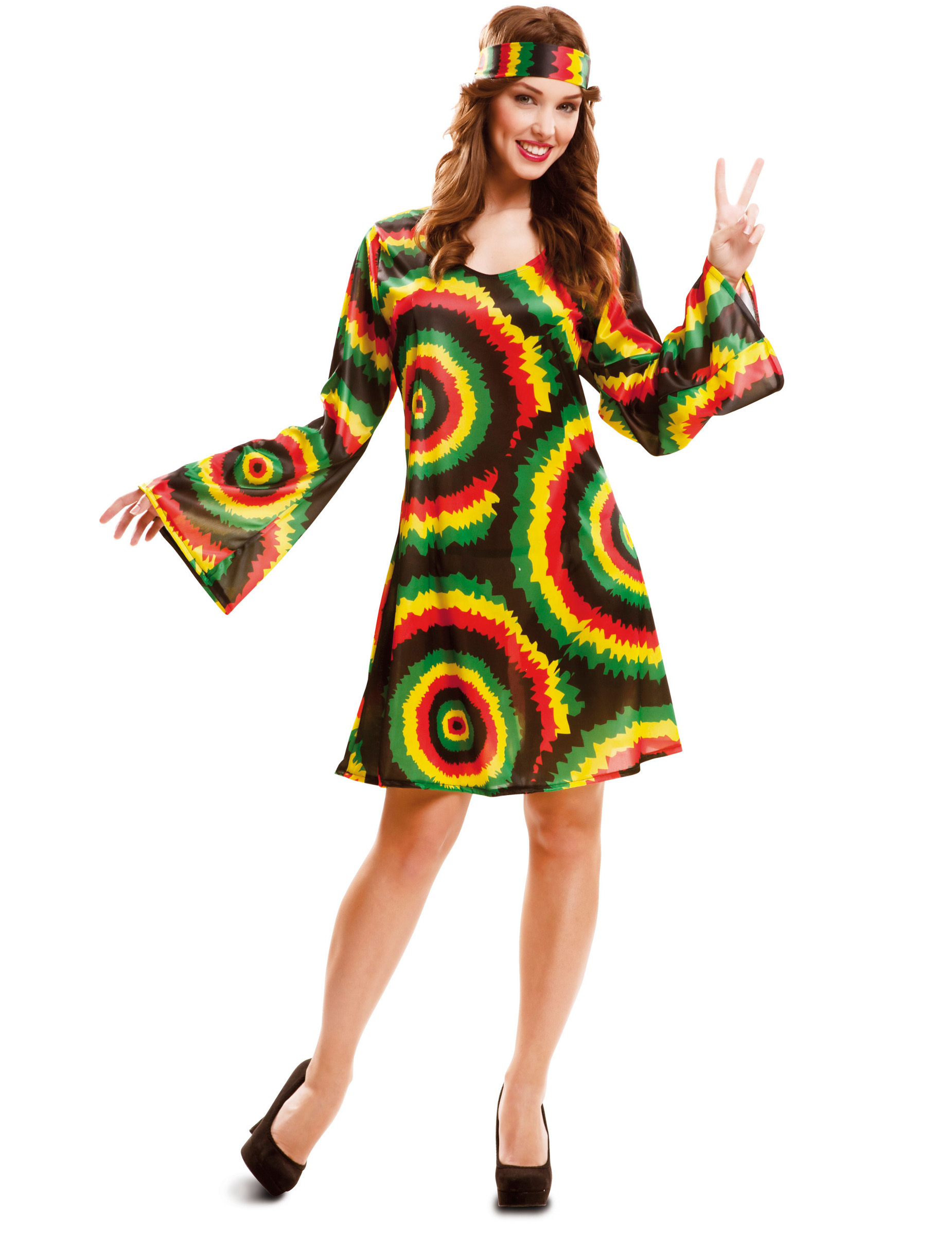 Déguisement robe rasta femme