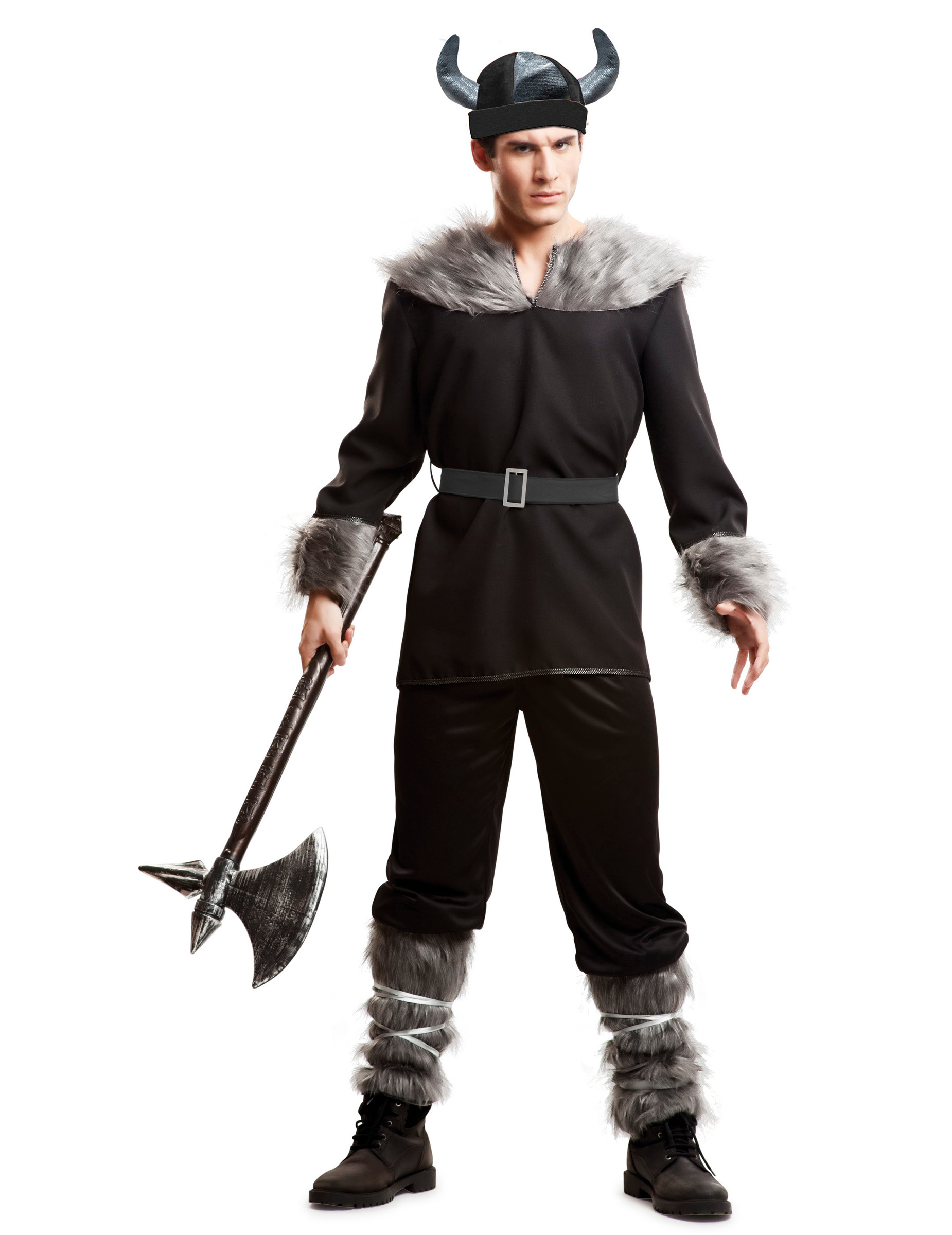 Déguisement viking noir homme