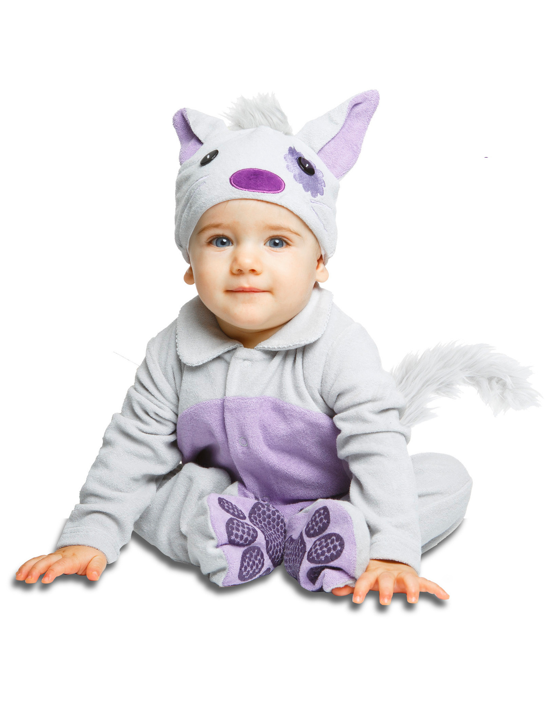 Déguisement petit chat avec sucette luxe bébé