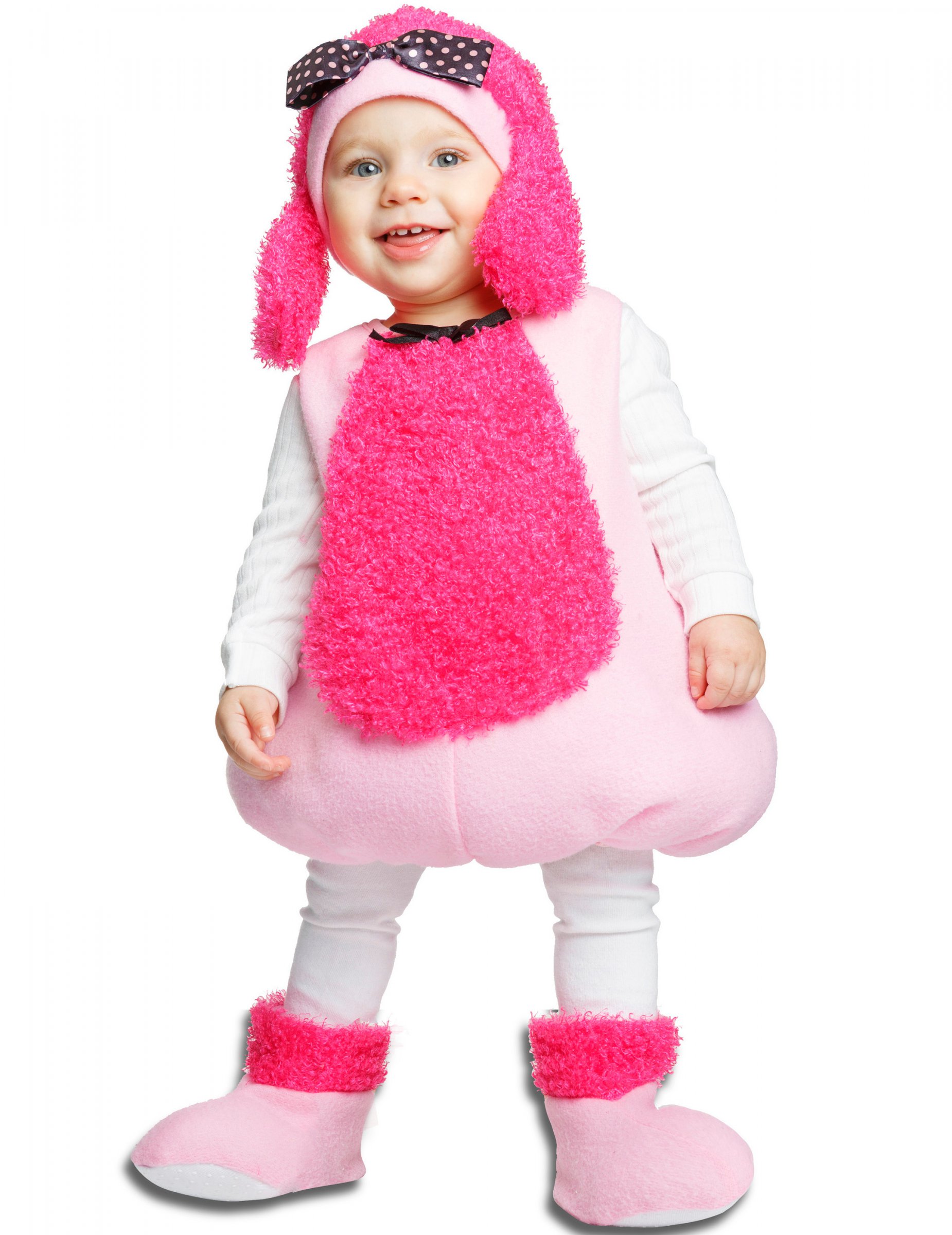 Déguisement caniche rose bébé