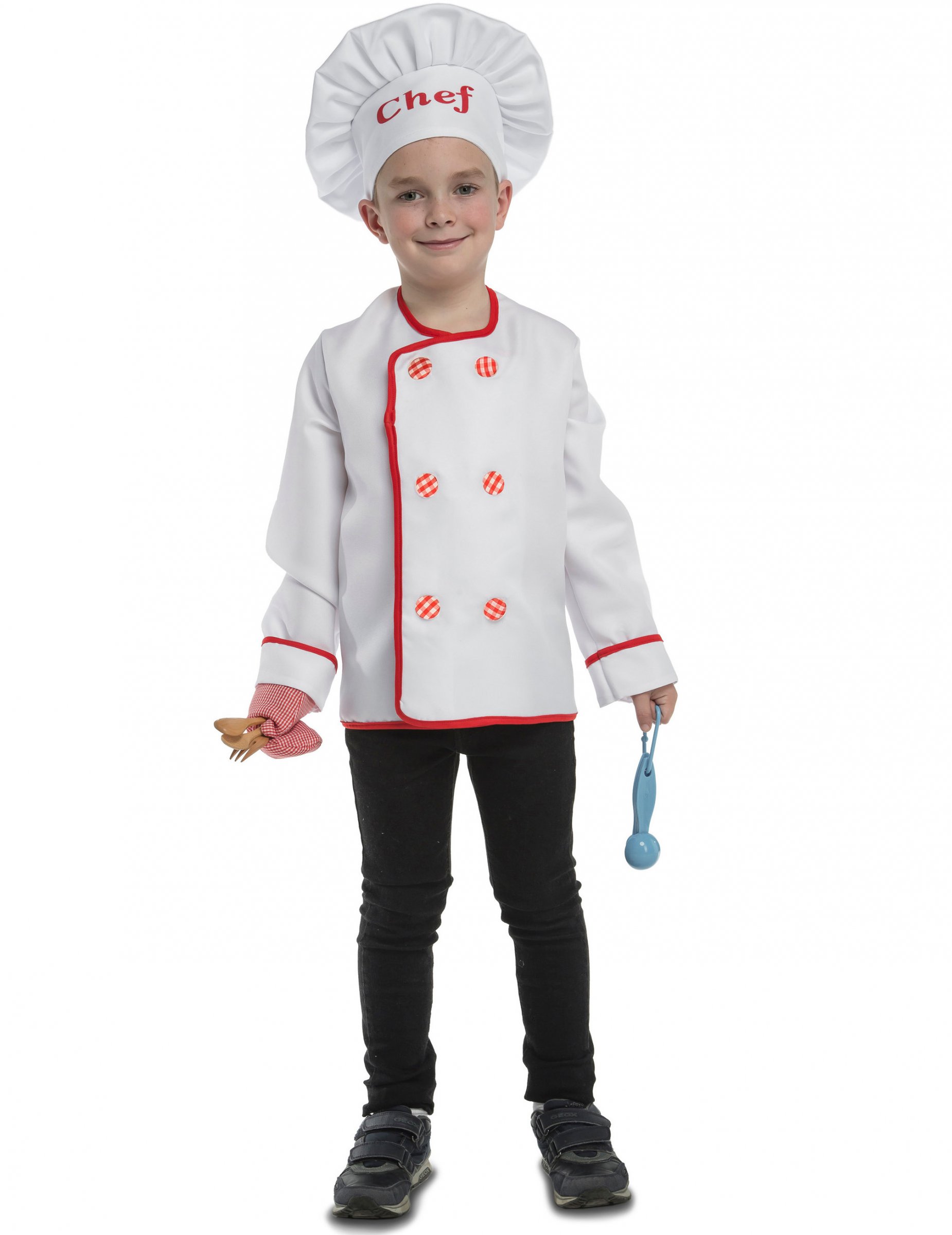 Déguisement chef cuisinier avec accessoires enfant