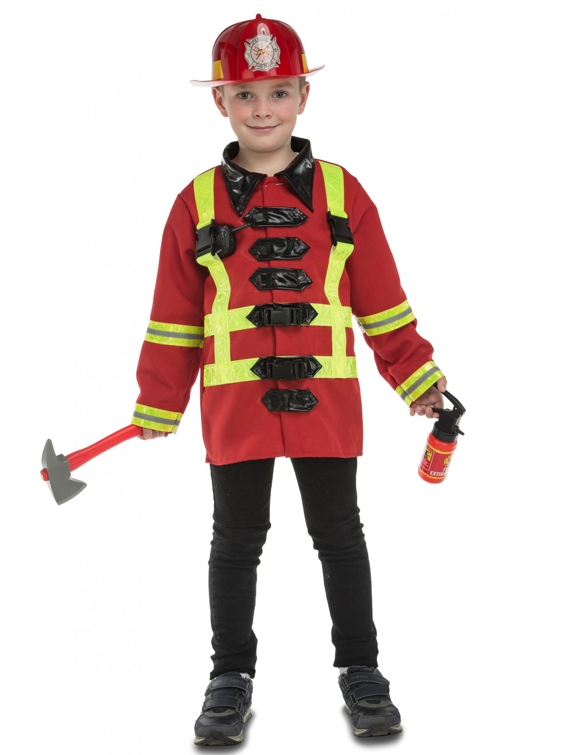 Déguisement pompier avec accessoires enfant