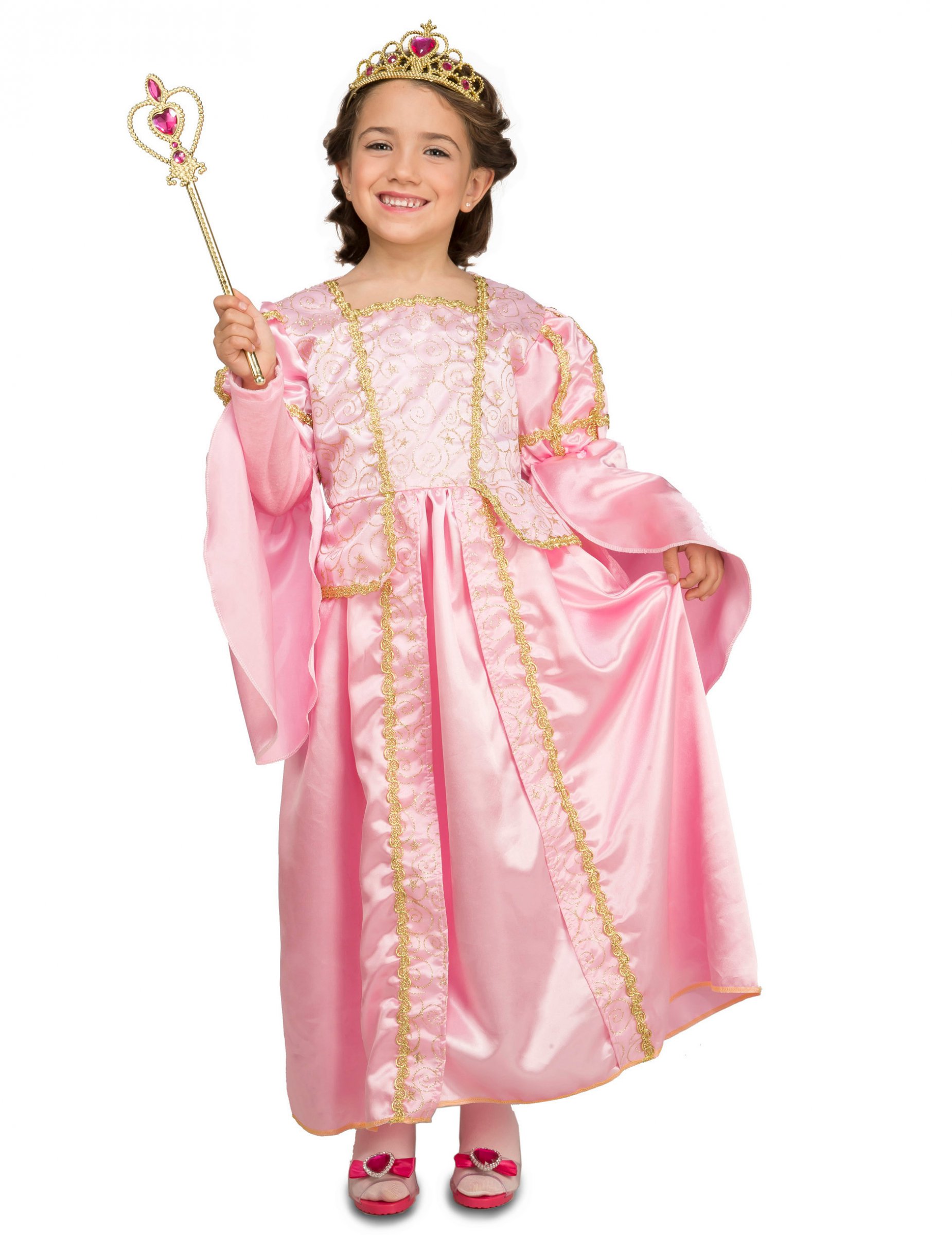 Déguisement princesse rose avec accessoires enfant