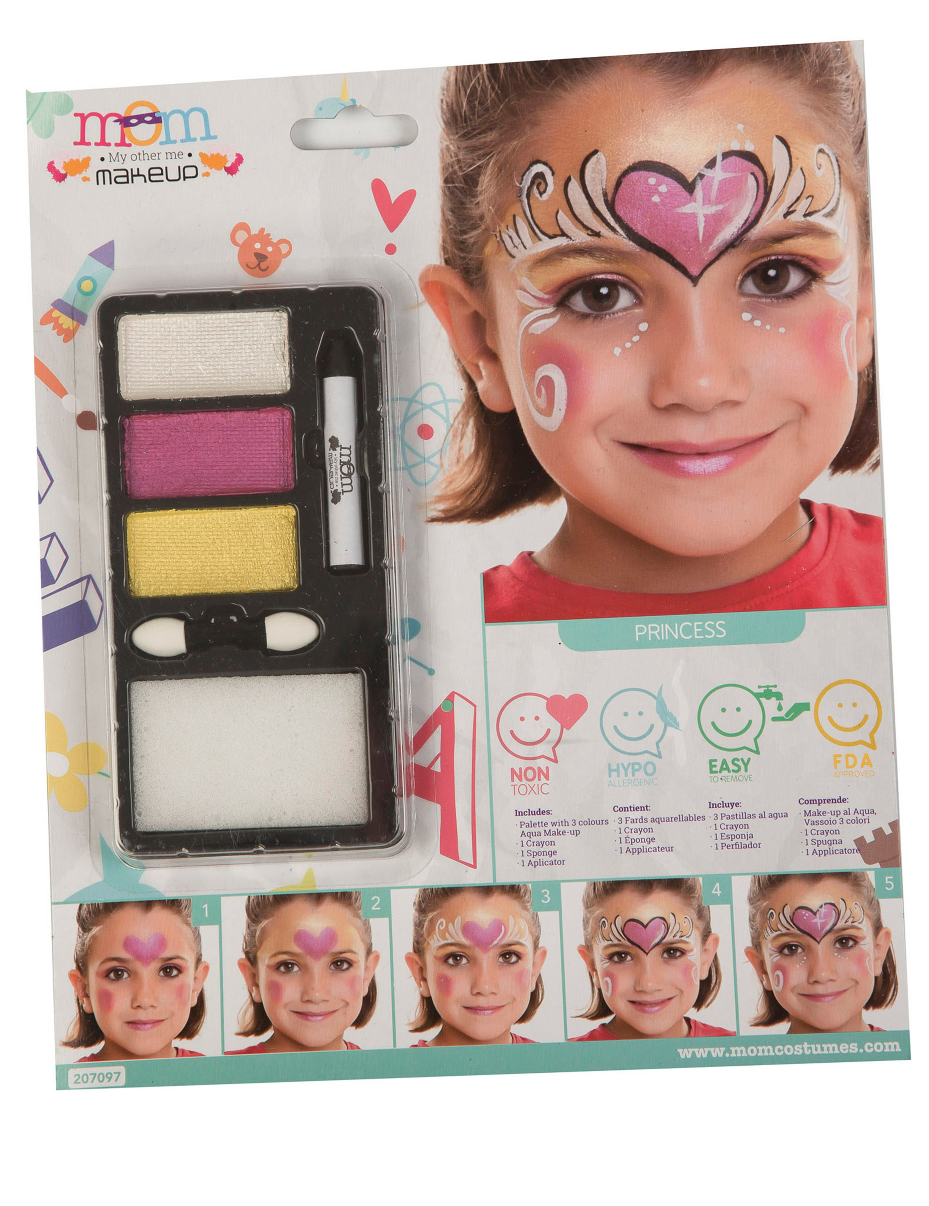 Maquillage princesse perle fille