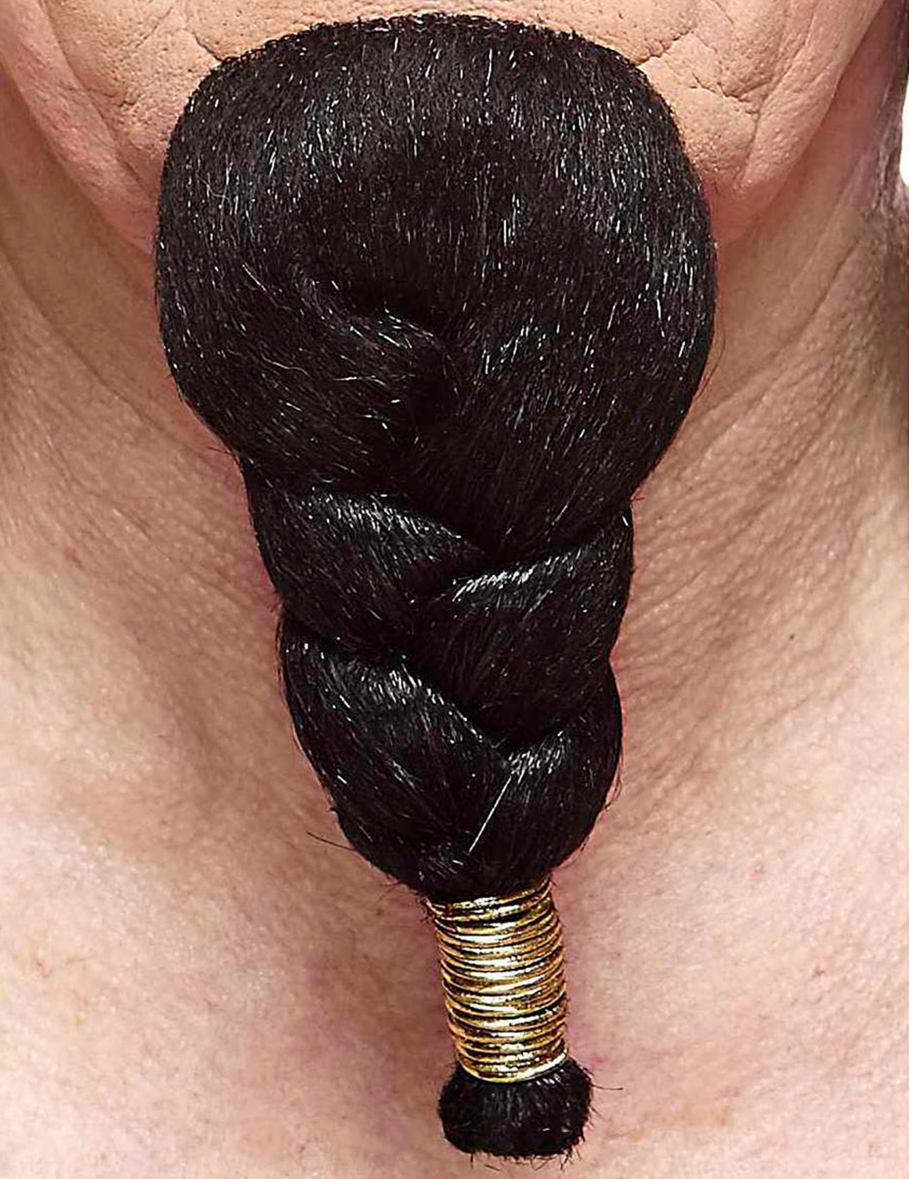 Bouc tressé noir adulte