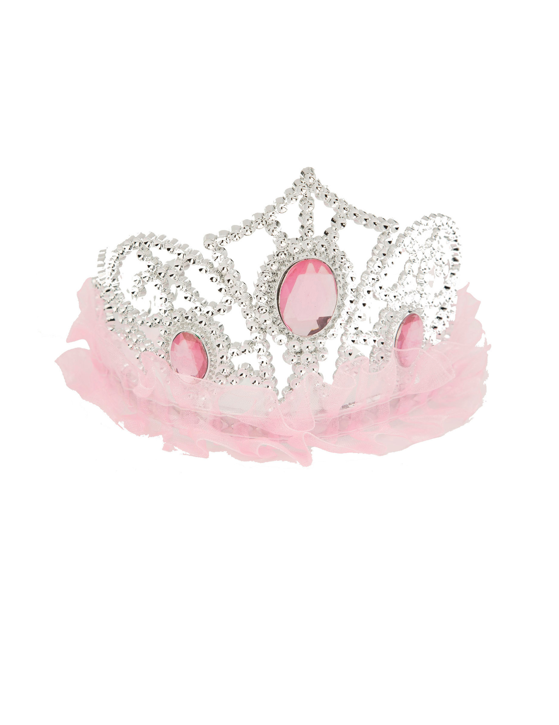 Diadème princesse avec tulle rose