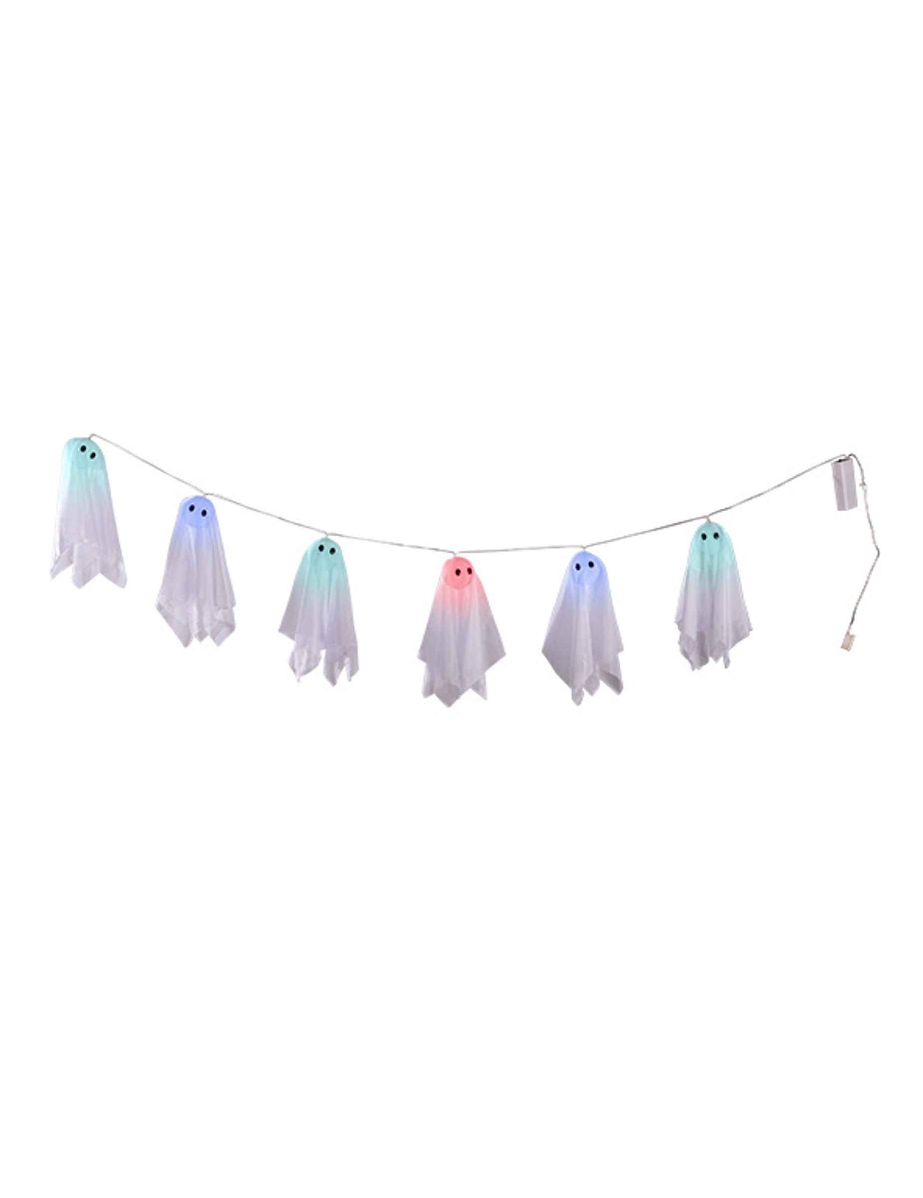 Guirlande fantômes lumineux Halloween 150 cm