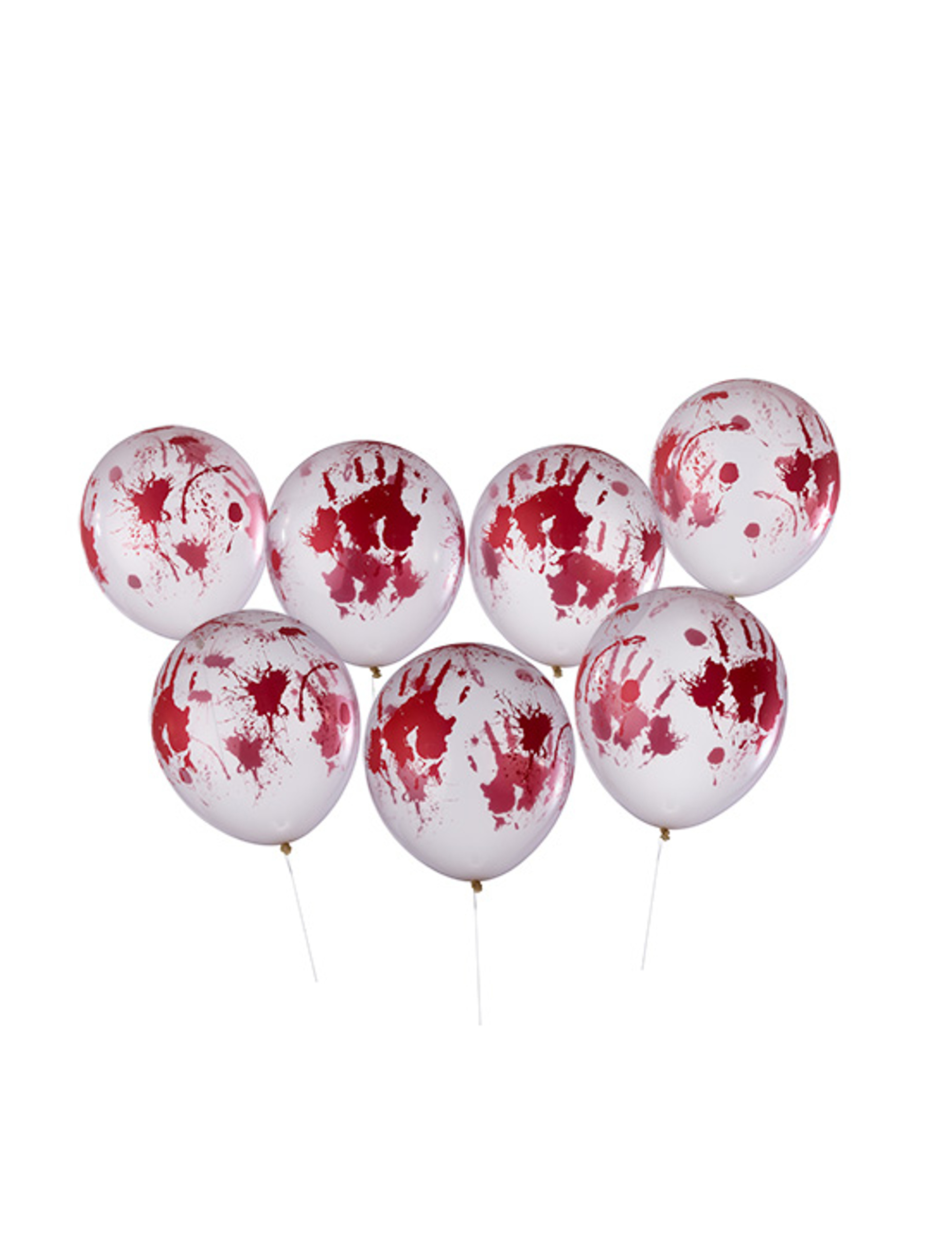 8 Ballons ensanglantés Halloween 30 cm