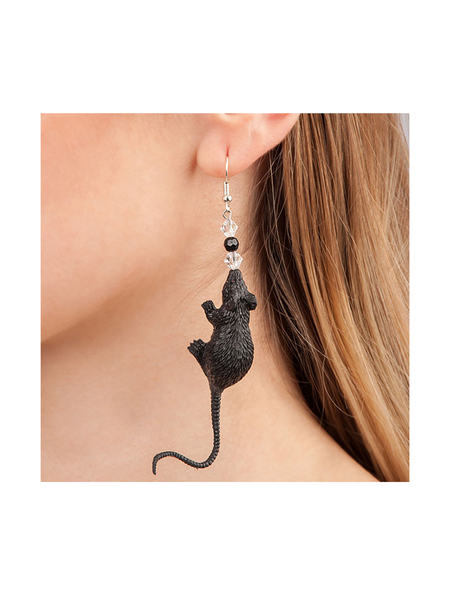 Boucles d'oreilles souris adulte