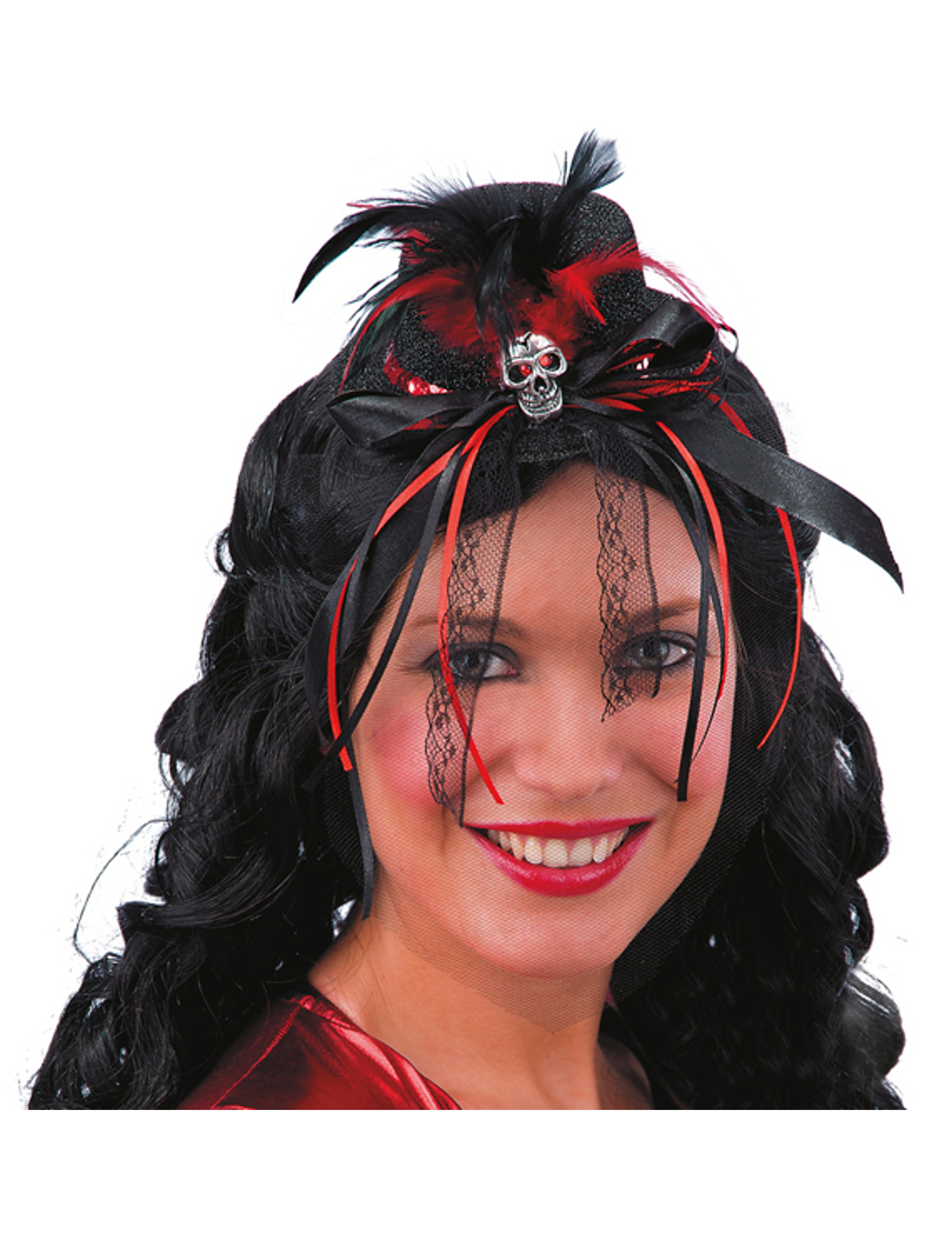 Mini chapeau Dia de los muertos femme