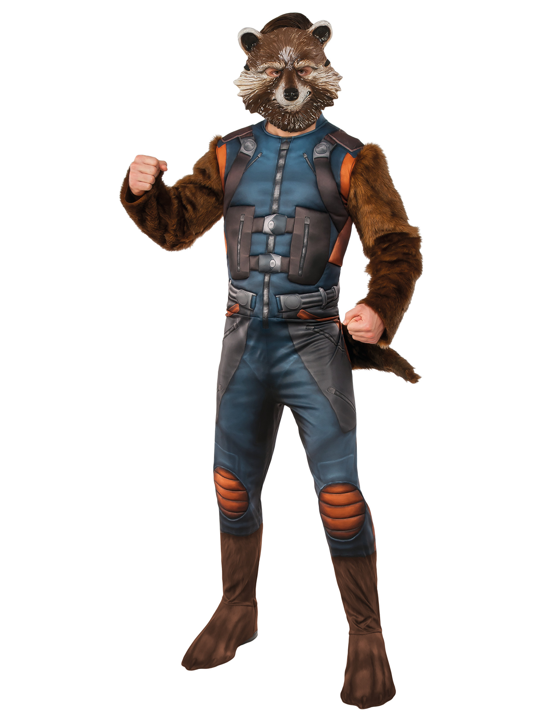 Déguisement avec masque Rocket Raccoon Les gardiens de la galaxie 2 adultes