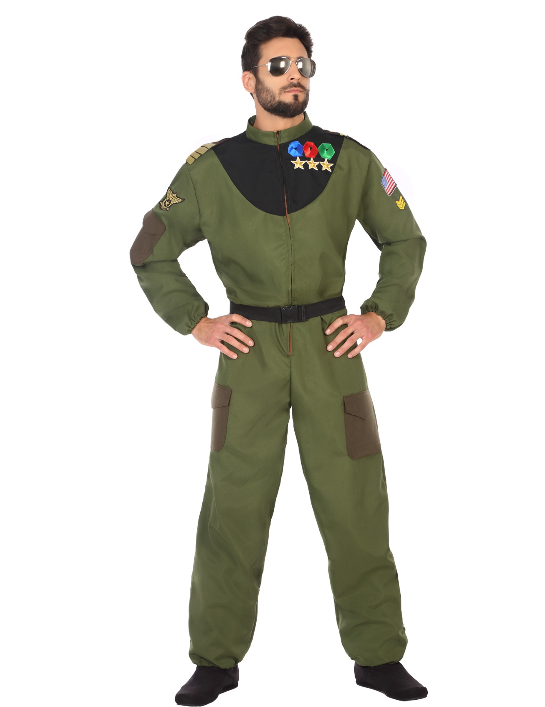 Déguisement aviateur militaire homme