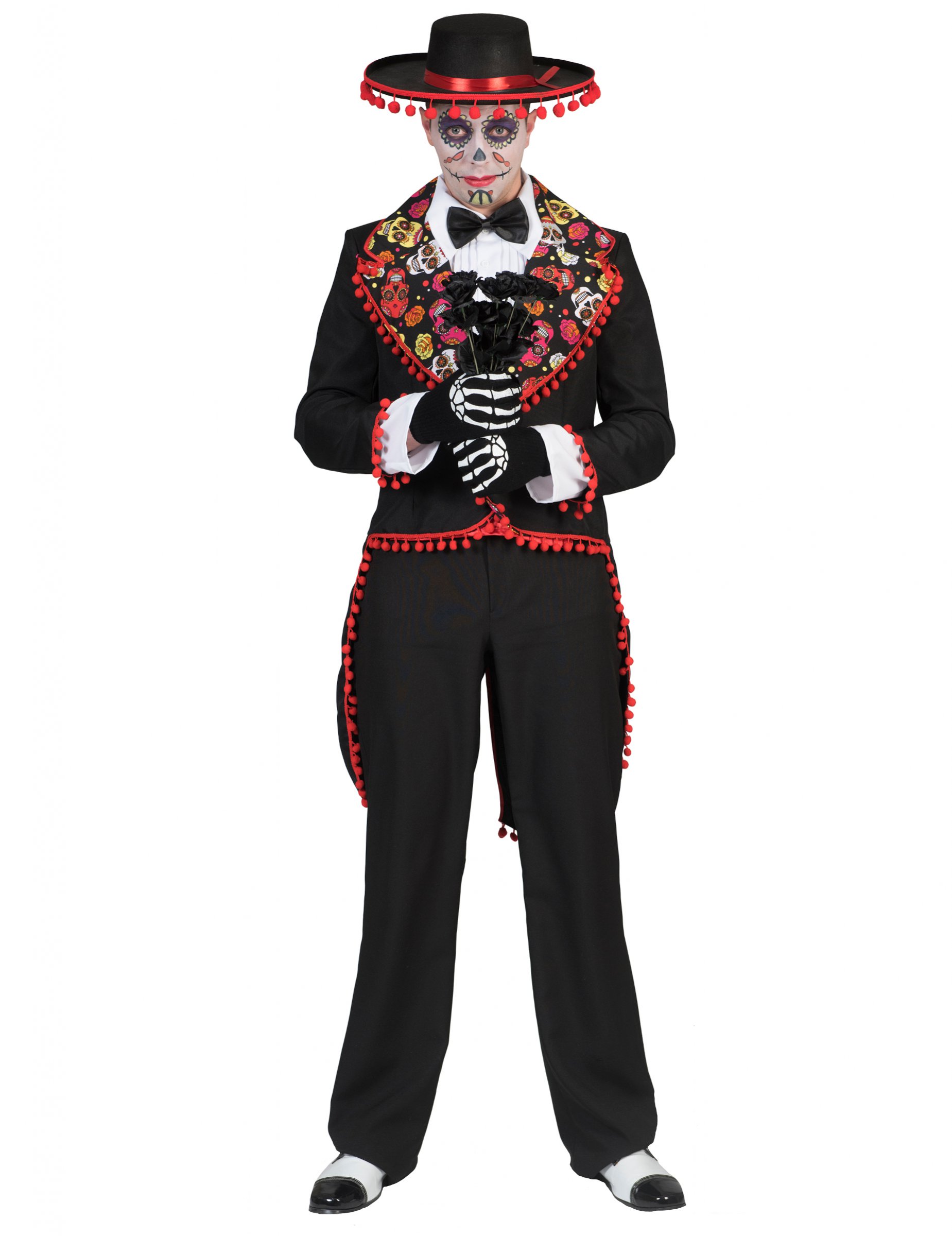 Déguisement mexicain romantique homme Dia de los muertos
