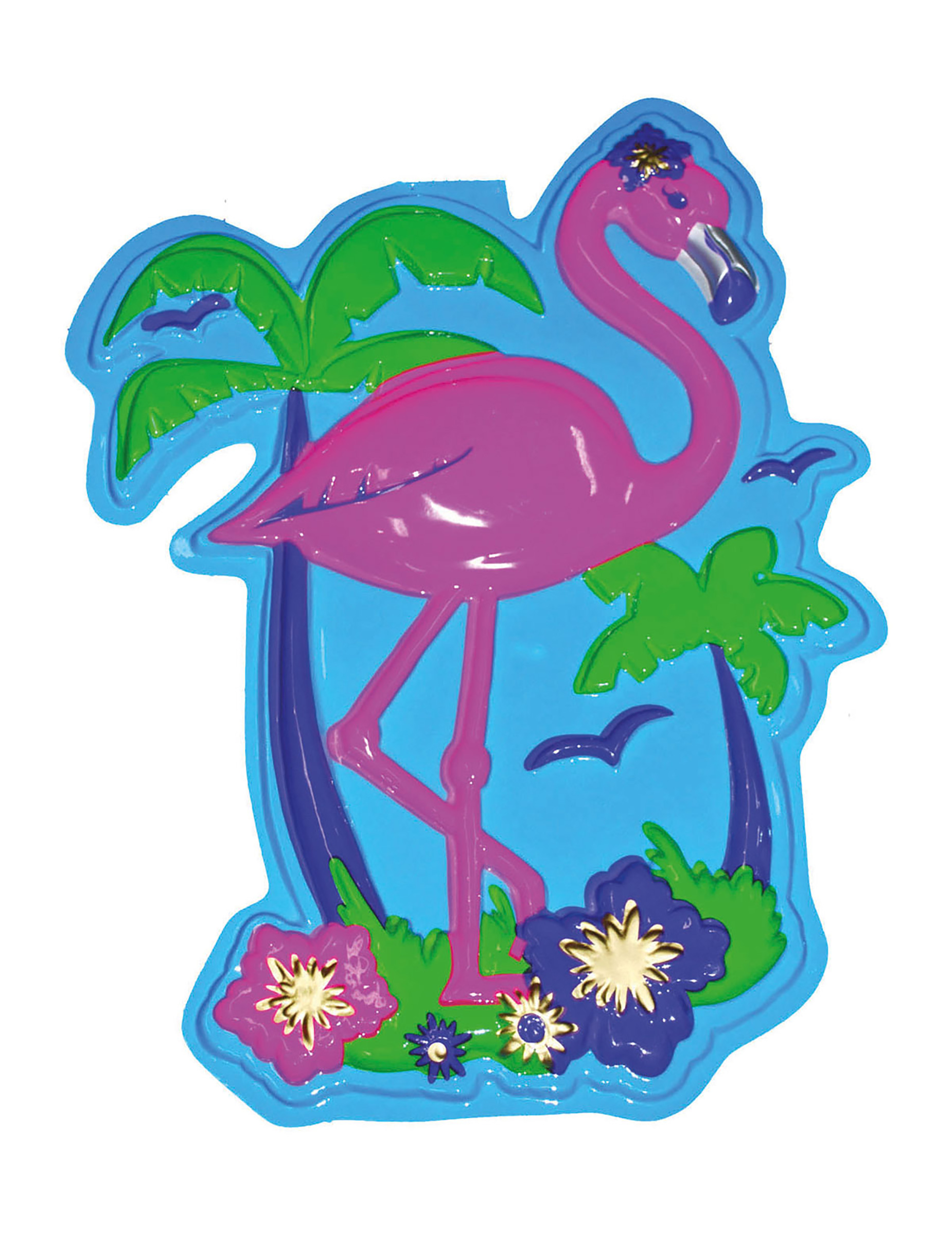 Décoration murale flamant rose 60 cm