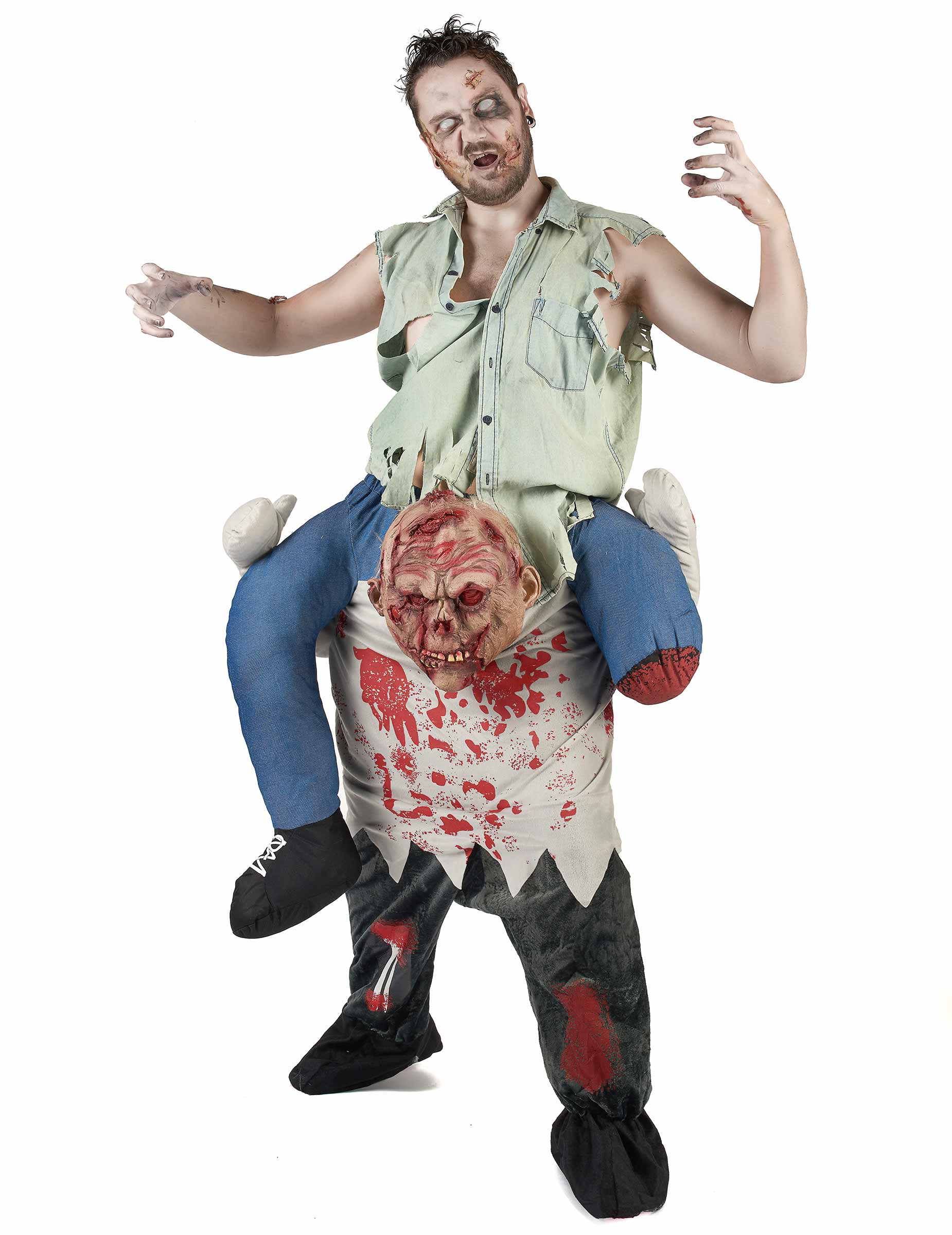 Déguisement porte-moi zombie adulte Halloween