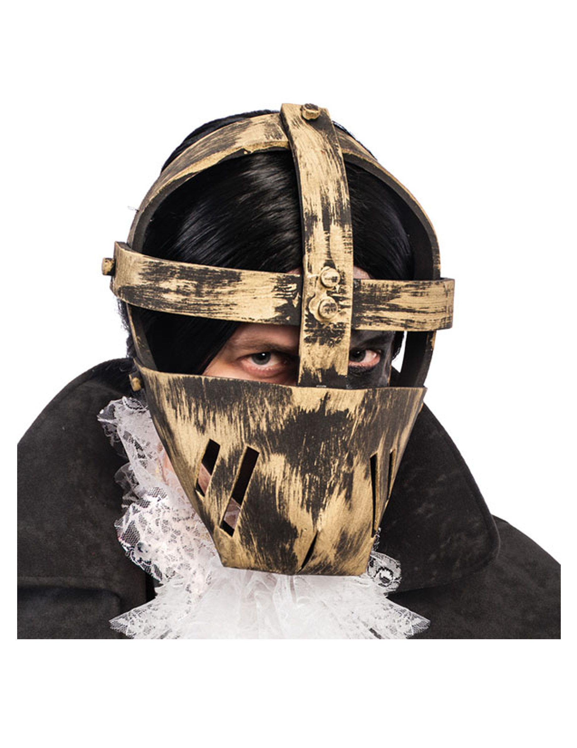 Masque prisonnier doré adulte