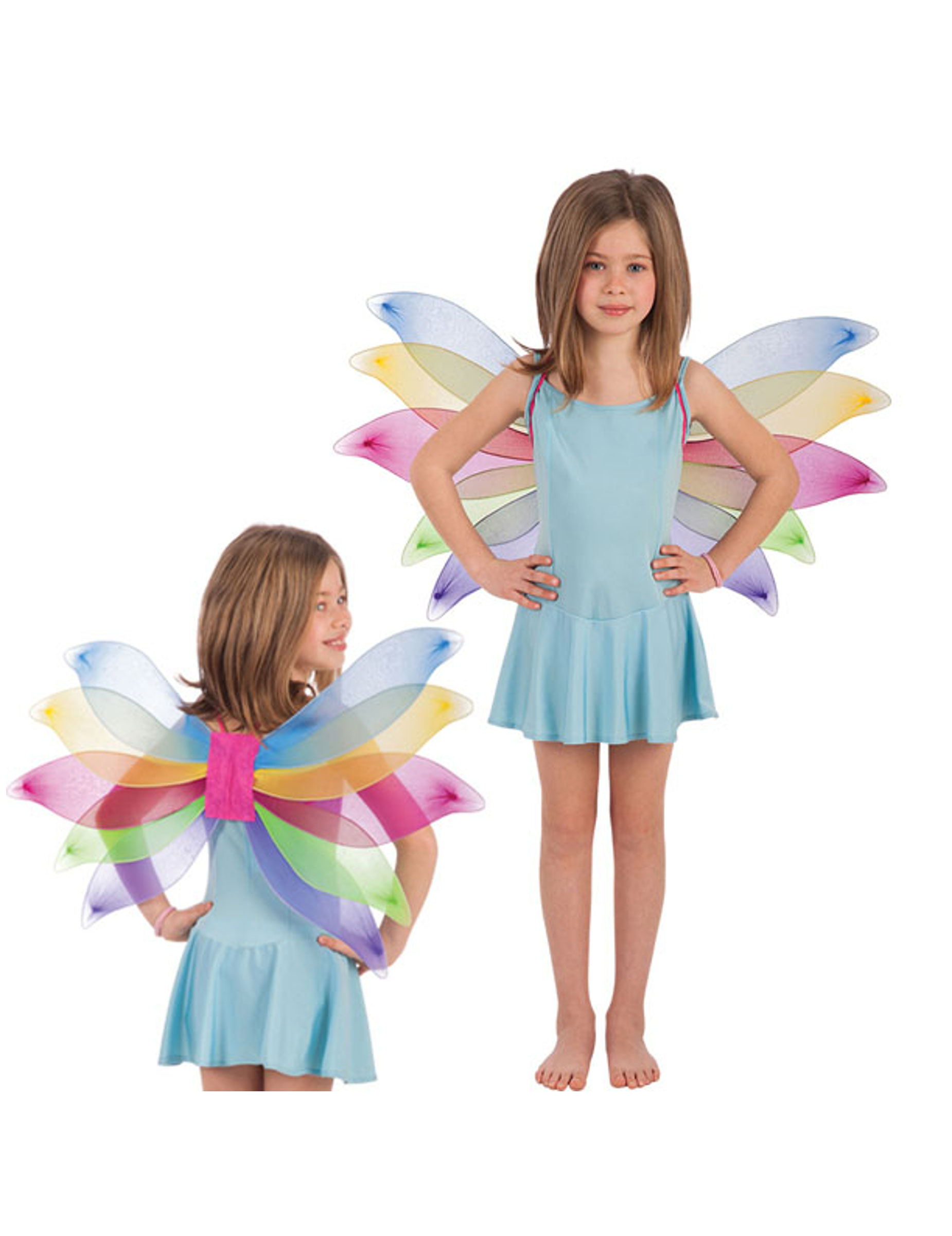 Ailes papillon multicolore fille