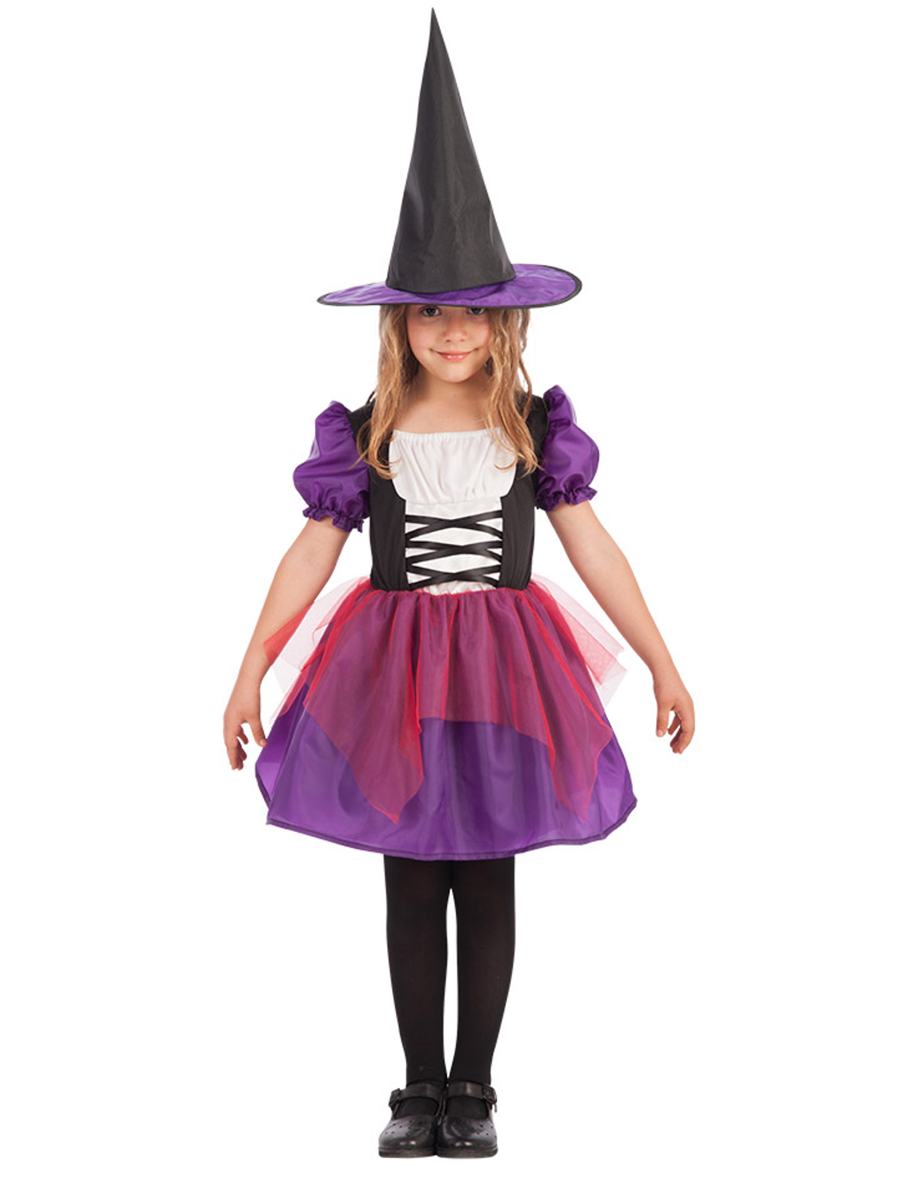 Déguisement sorcière violette fille Halloween