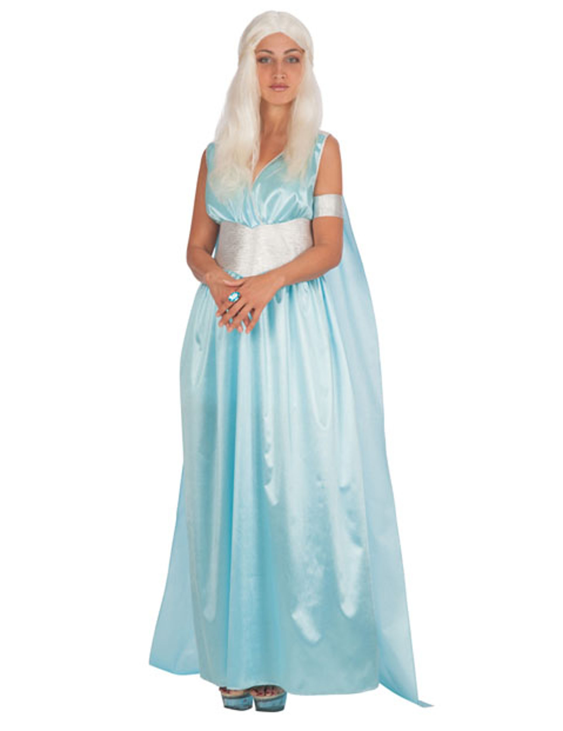 Déguisement princesse des dragons bleu femme