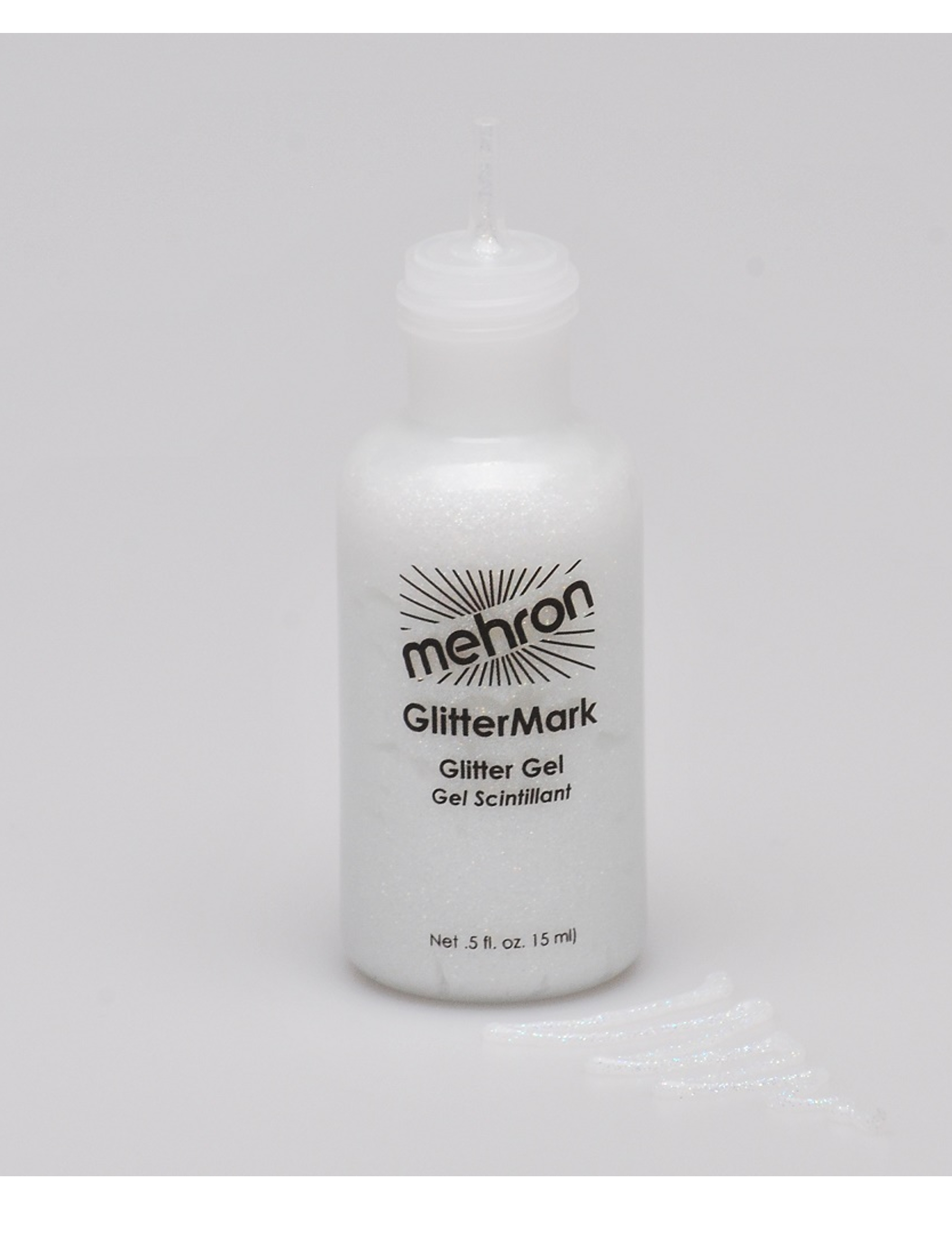 Gel pailleté professionnel blanc crystal Mehron 15ml