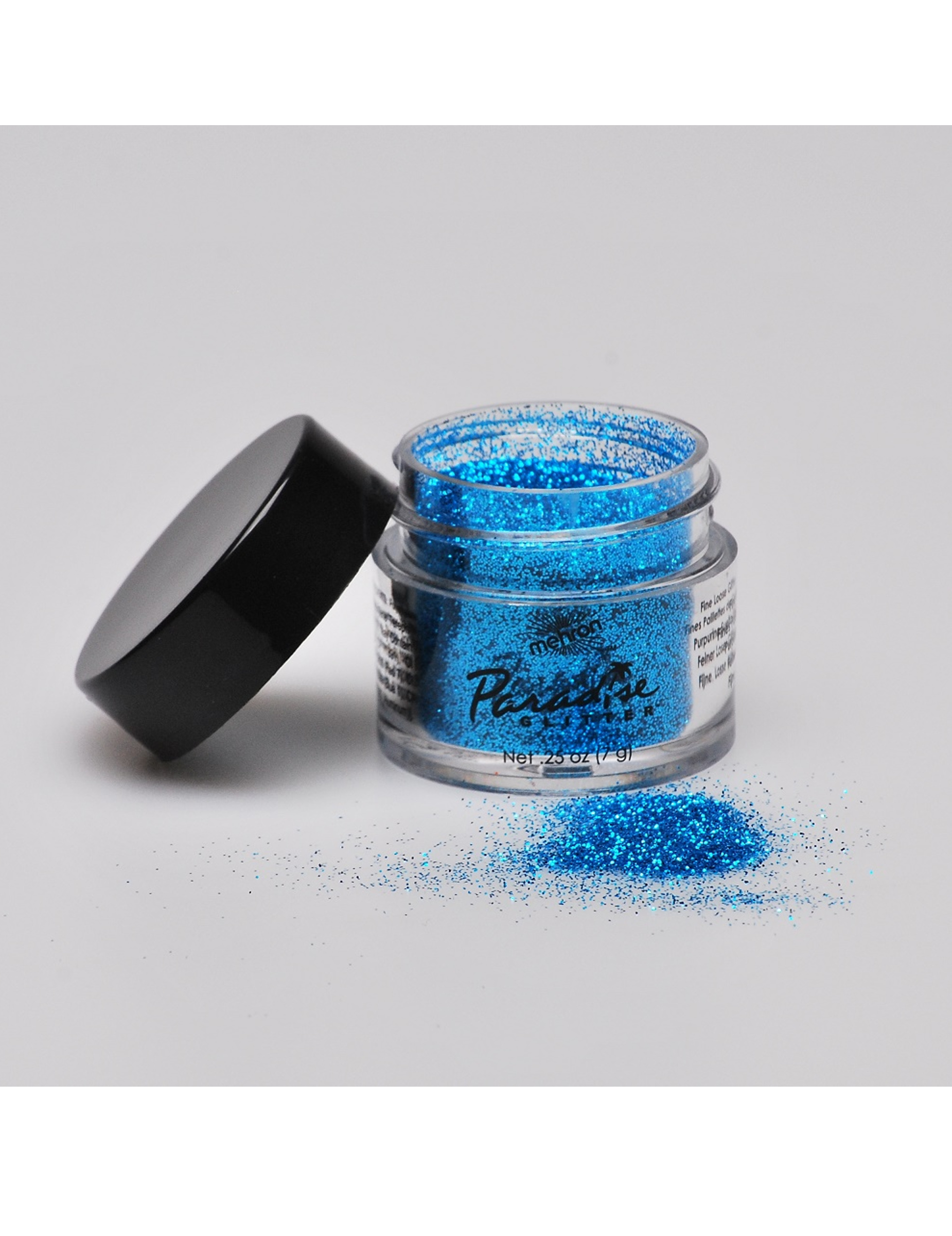 Poudre pailletée professionnelle bleue Mehron 7g
