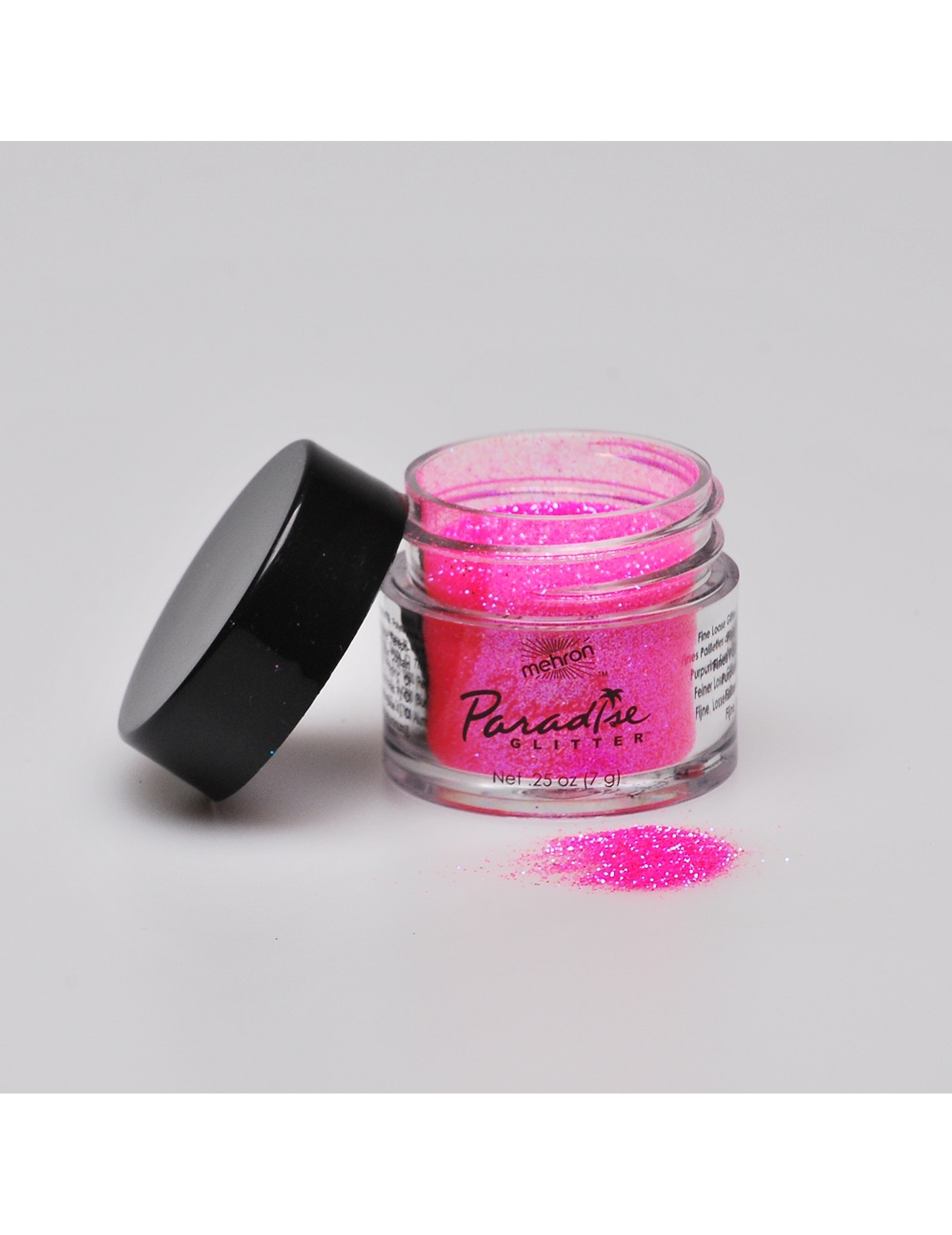 Poudre pailletée professionnelle rose Mehron 7g