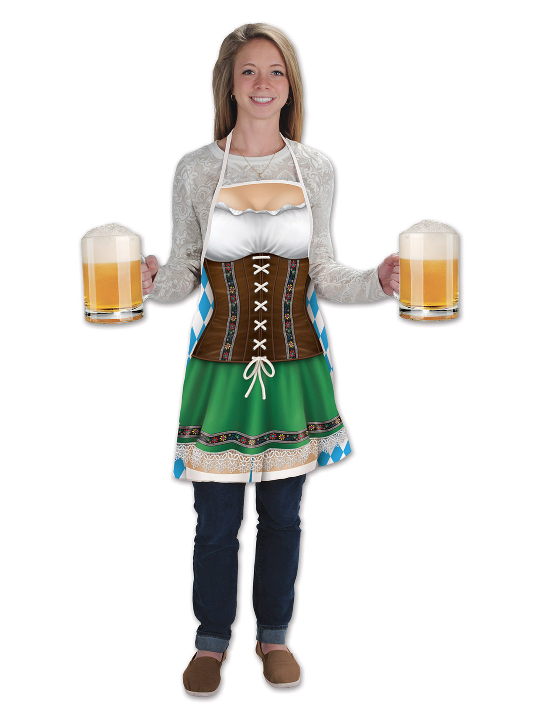 Tablier long fête de la bière femme