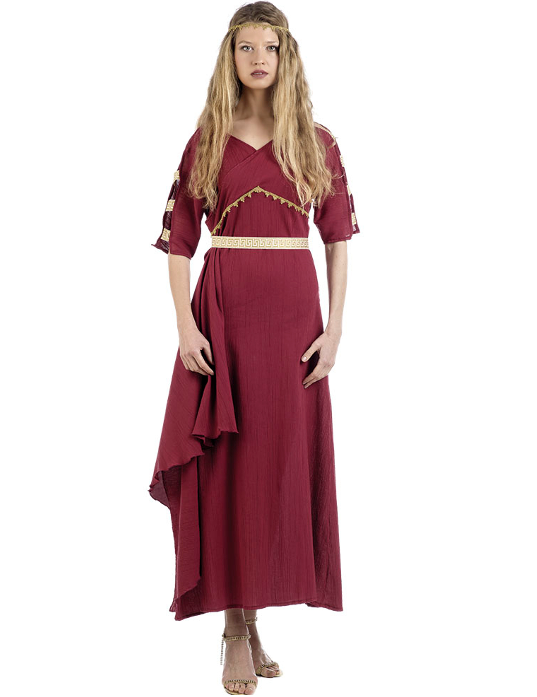 Déguisement romaine rouge femme