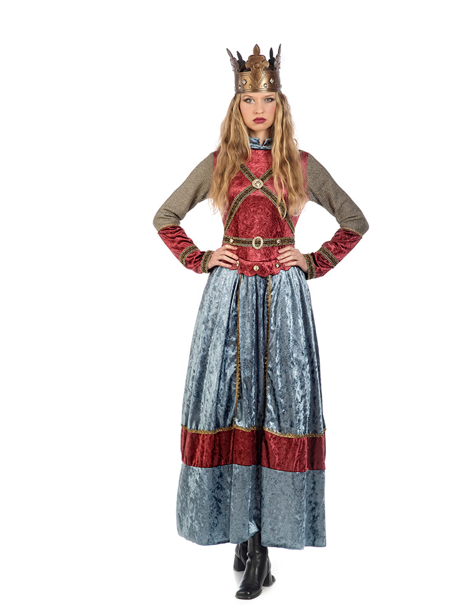Déguisement reine médiévale premium femme