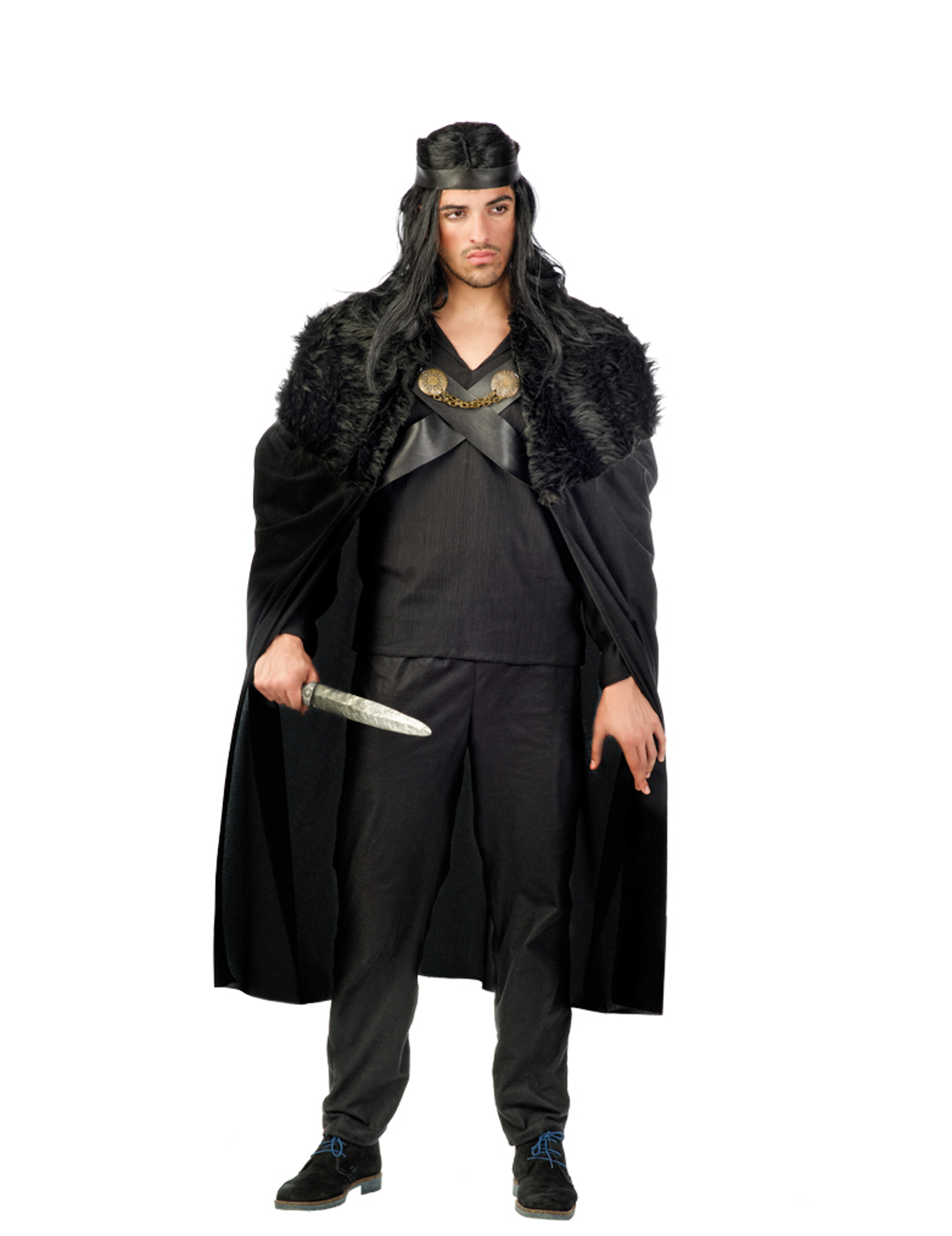 Cape de guerrier noire homme