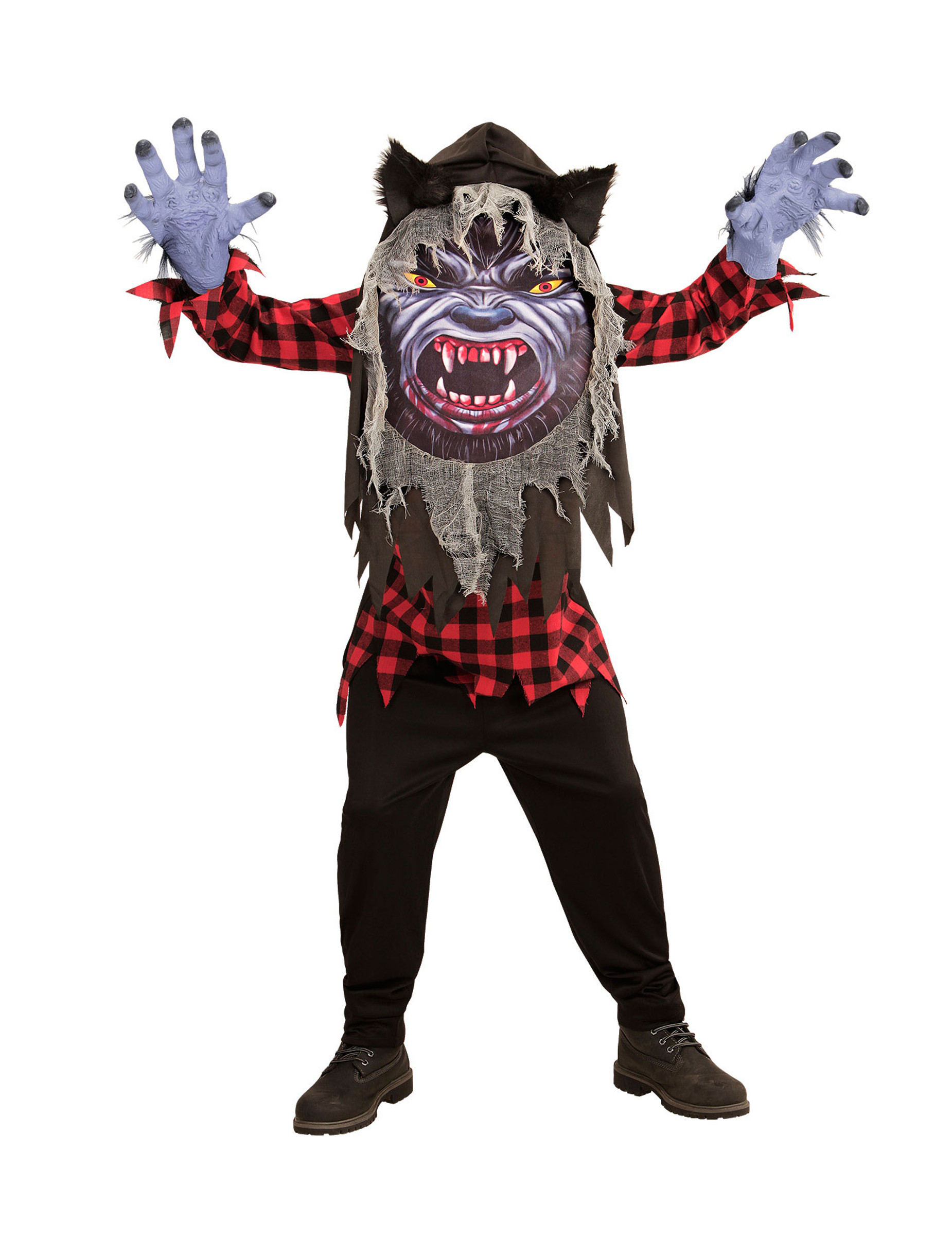 Déguisement loup-garou grosse tête adolescent Halloween