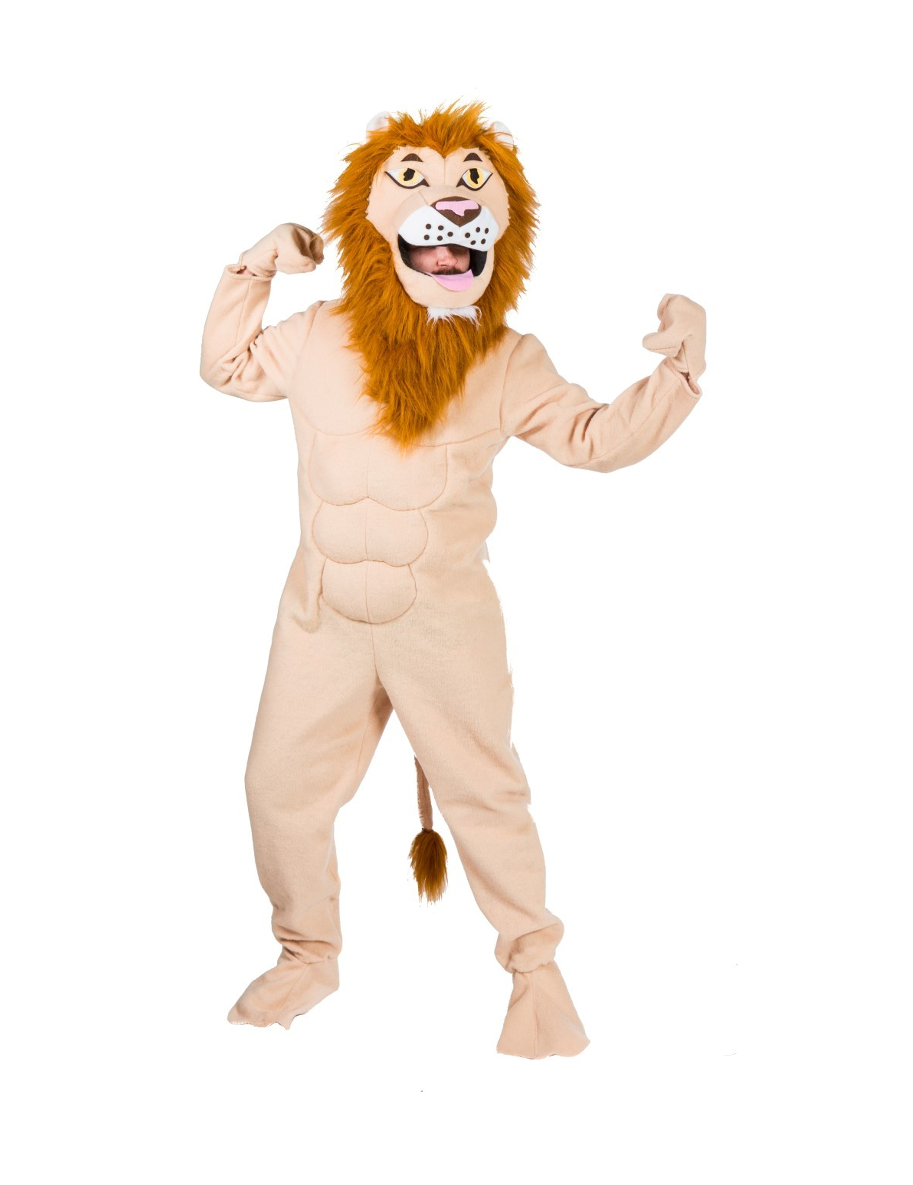 Déguisement lion musclé adulte