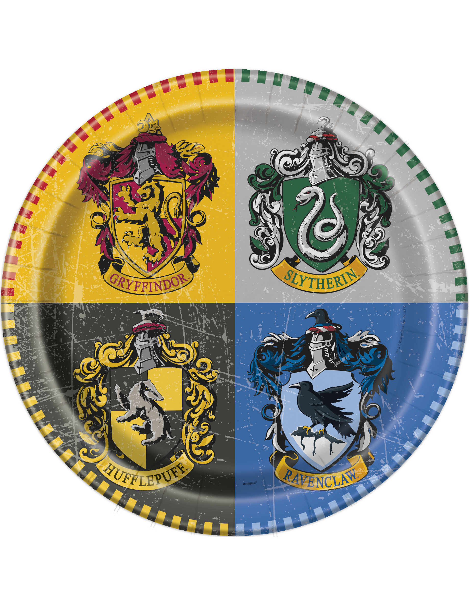 8 Assiettes en carton Harry Potter  23 cm