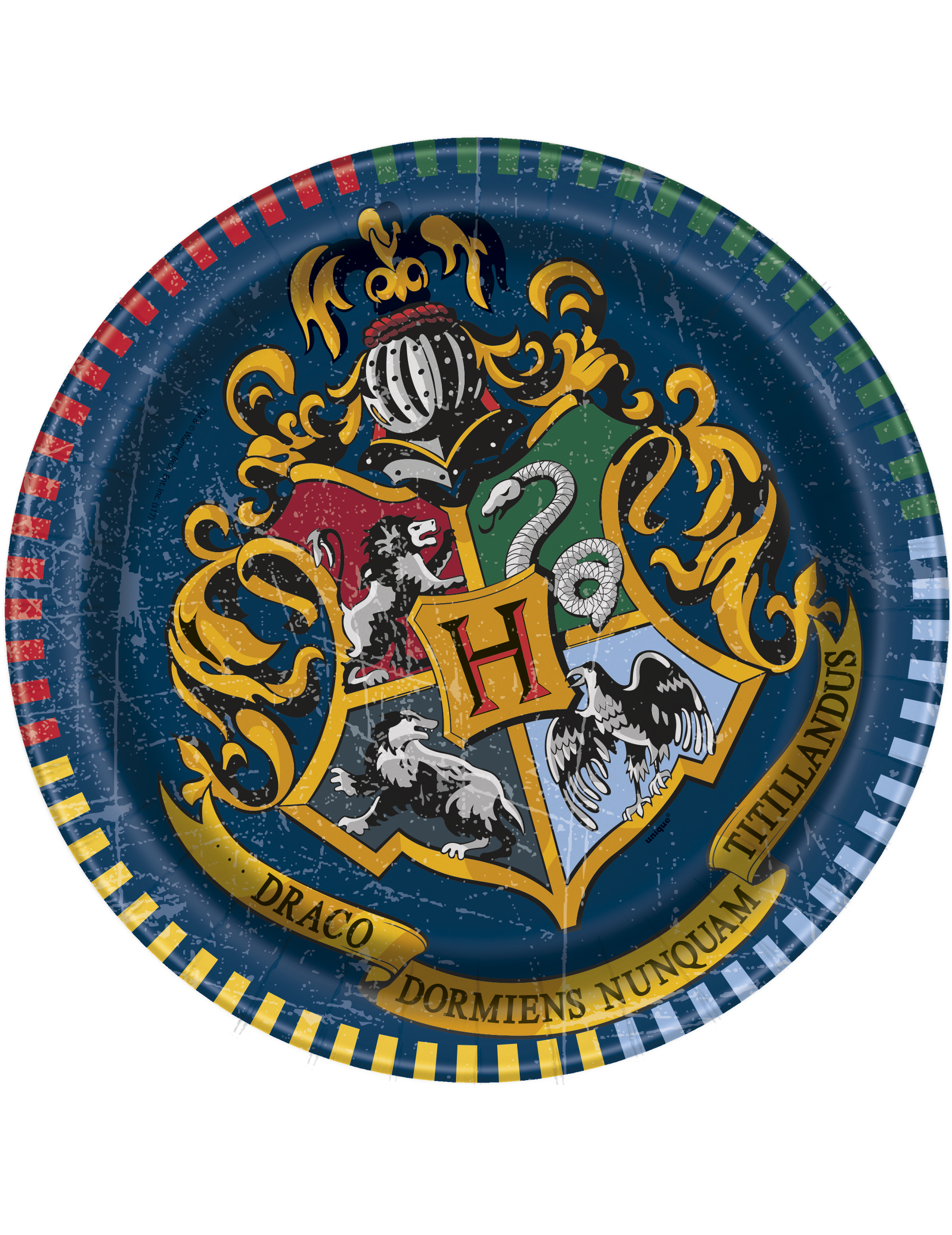 8 Petites assiettes en carton Harry Potter  17 cm