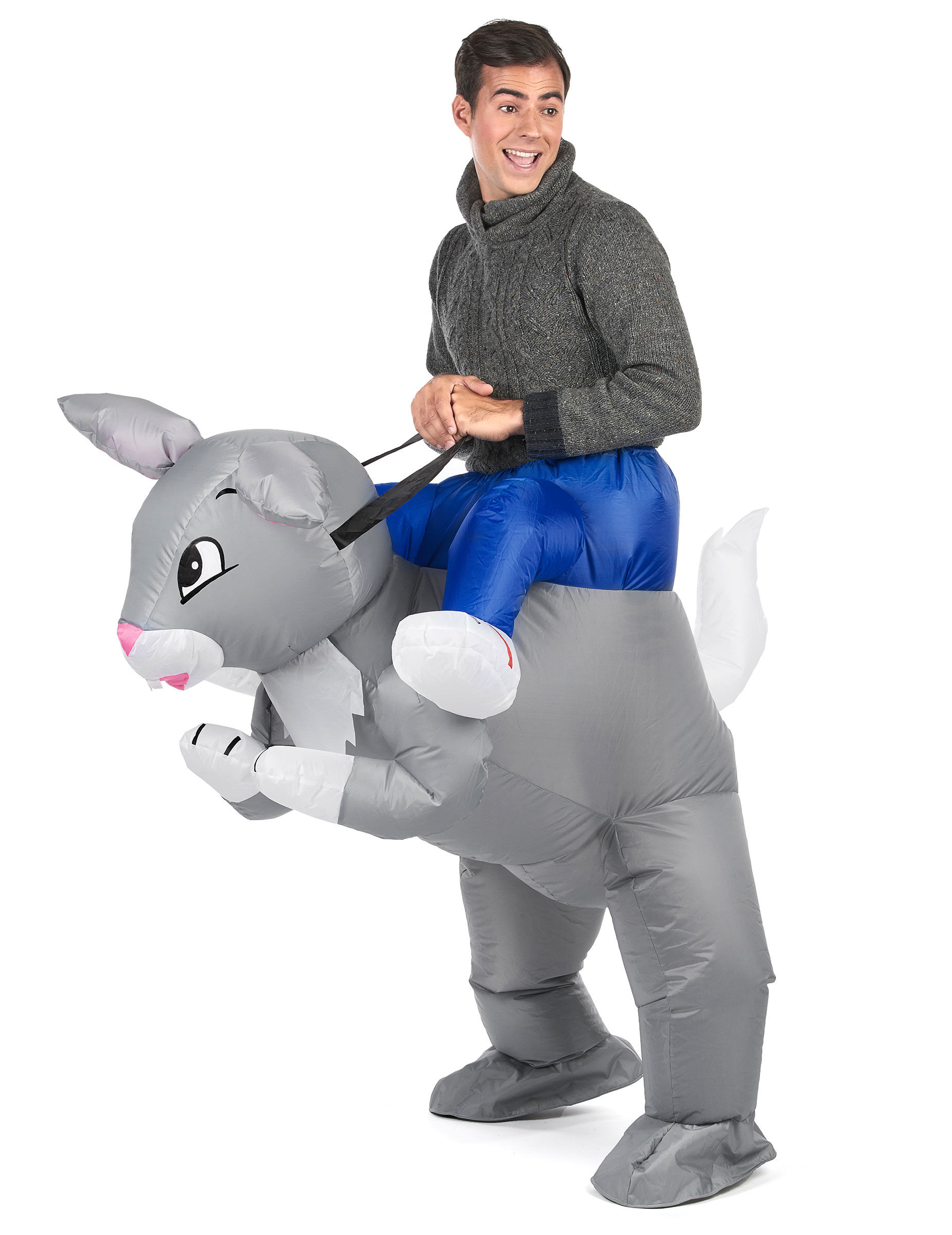 Déguisement lapin gonflable adulte