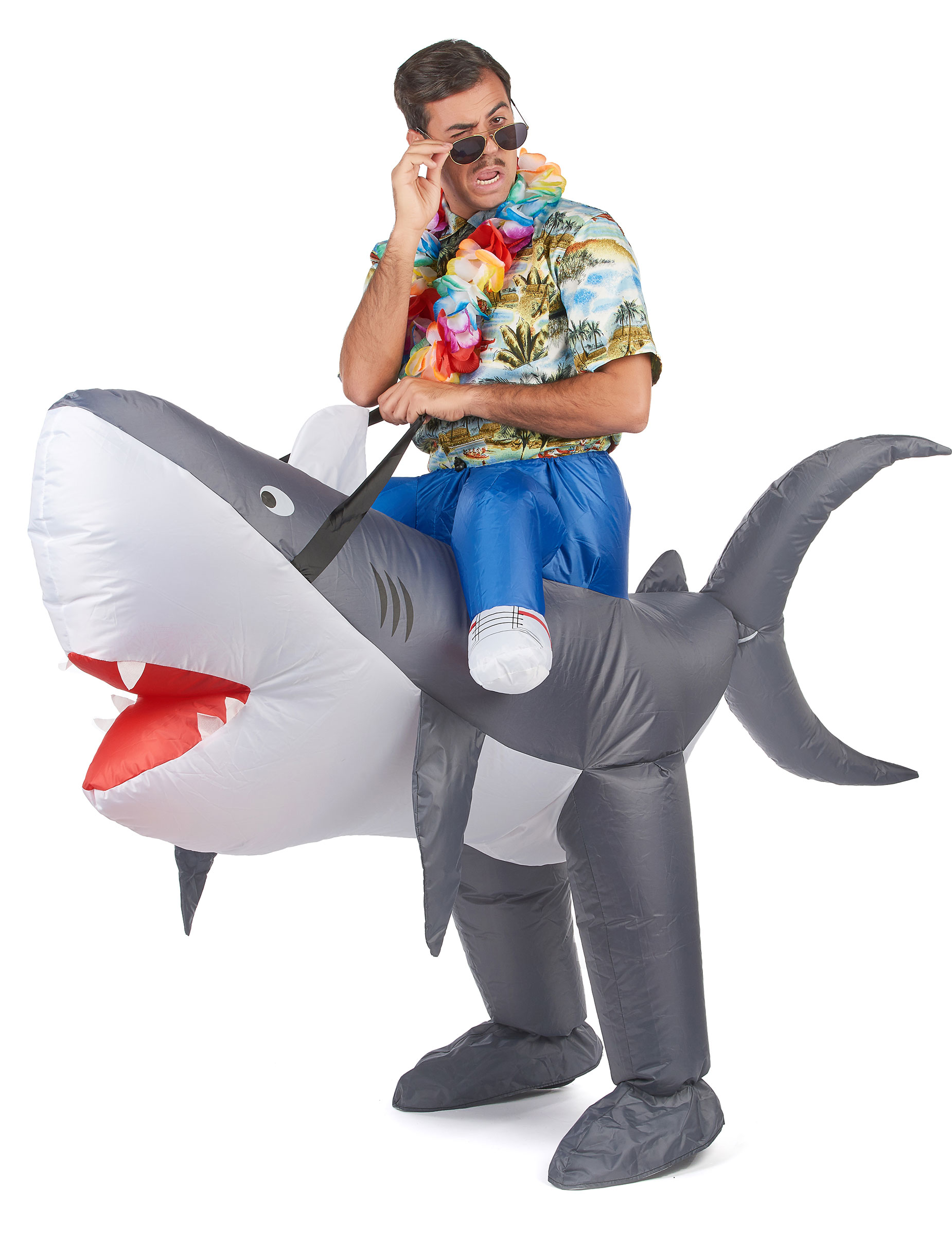 Déguisement requin gonflable adulte